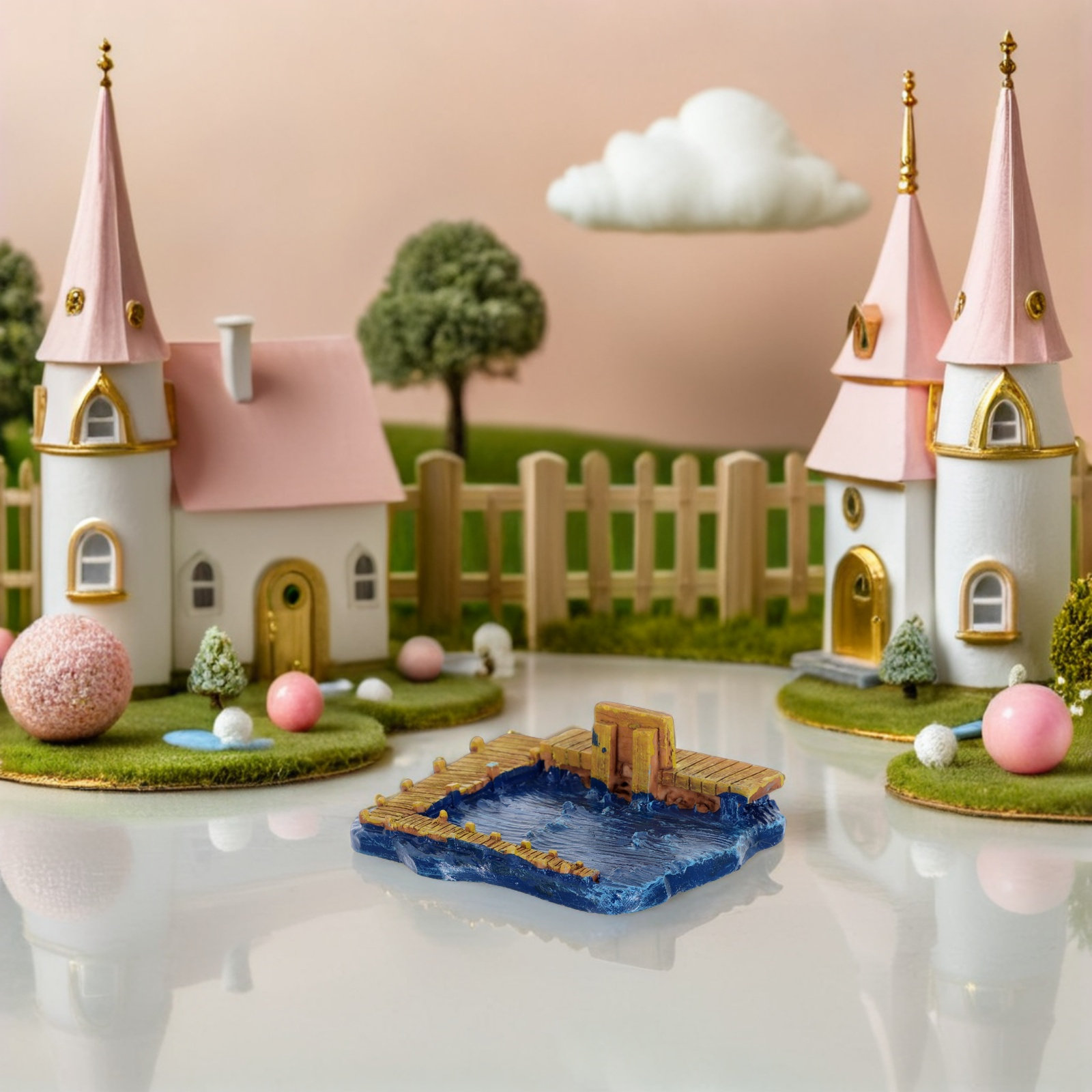 Bonsai Garden With Sand - Miniature Pier Resin Dock Sand Tray