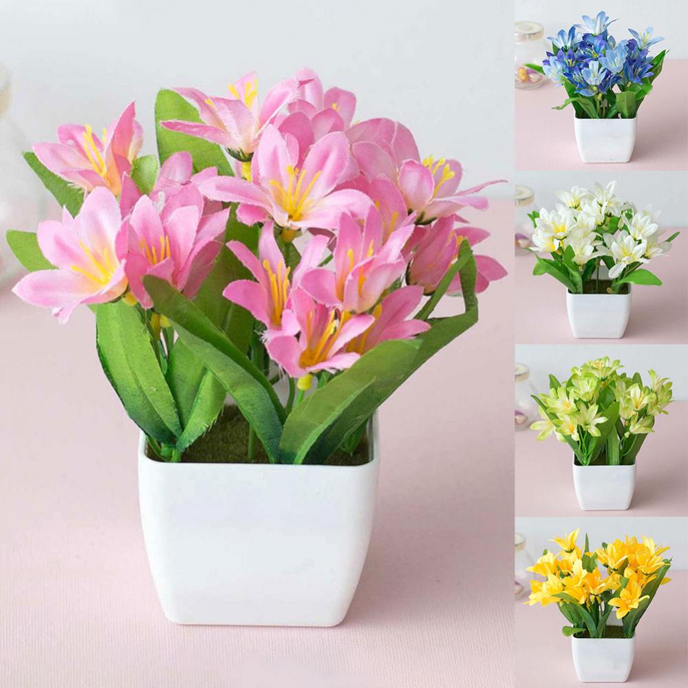 15cm Artificial Lily Flower Pl - Bonsai Garden And Cafe avaliação e preço