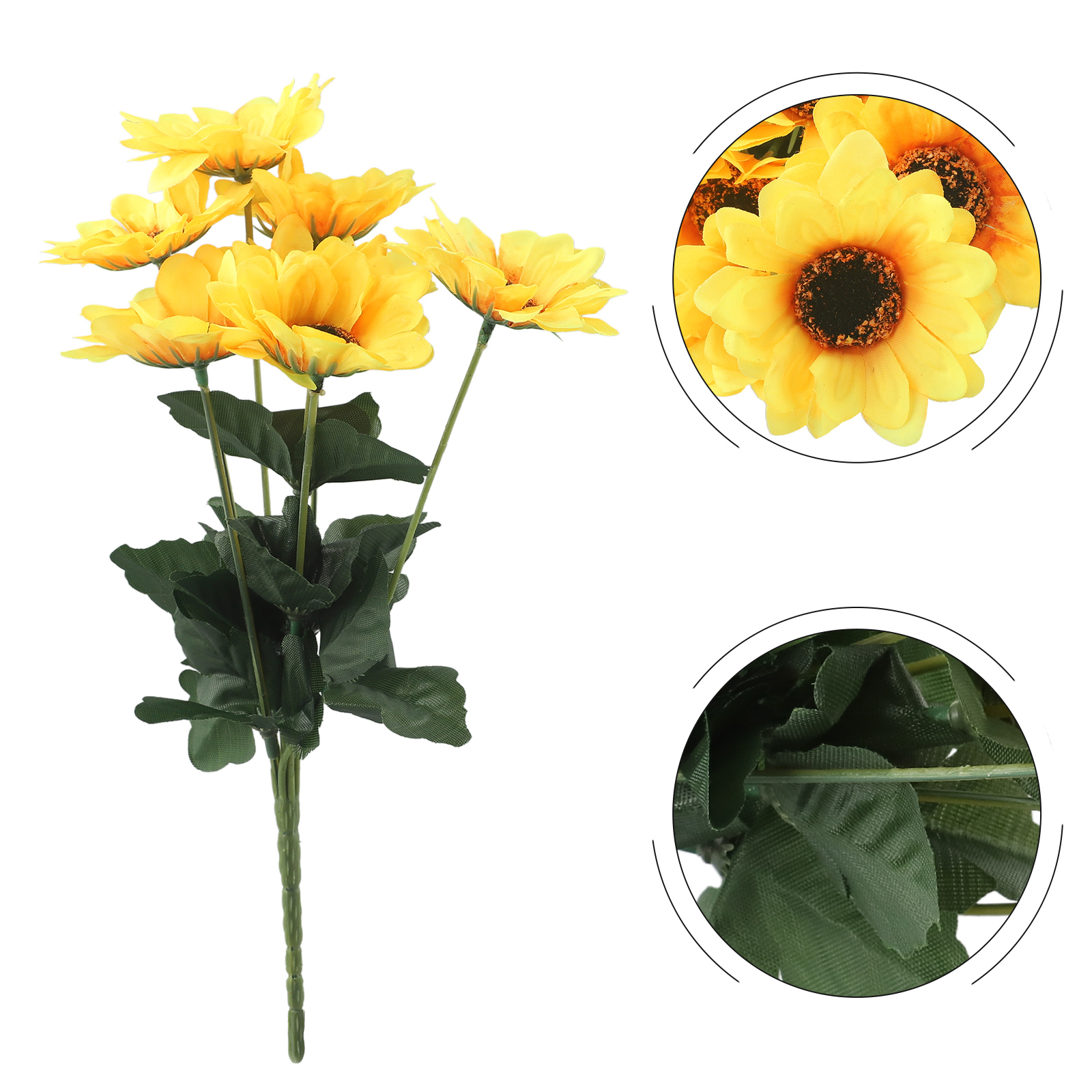 Artificial Sunflower Bouquet w - Bonsai Garden And Cafe avaliação e preço