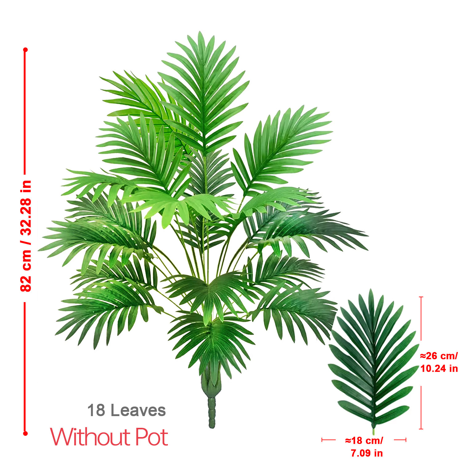 Plastic Green Fake Areca Palm  - Bonsai Garden Indoor avaliação e preço