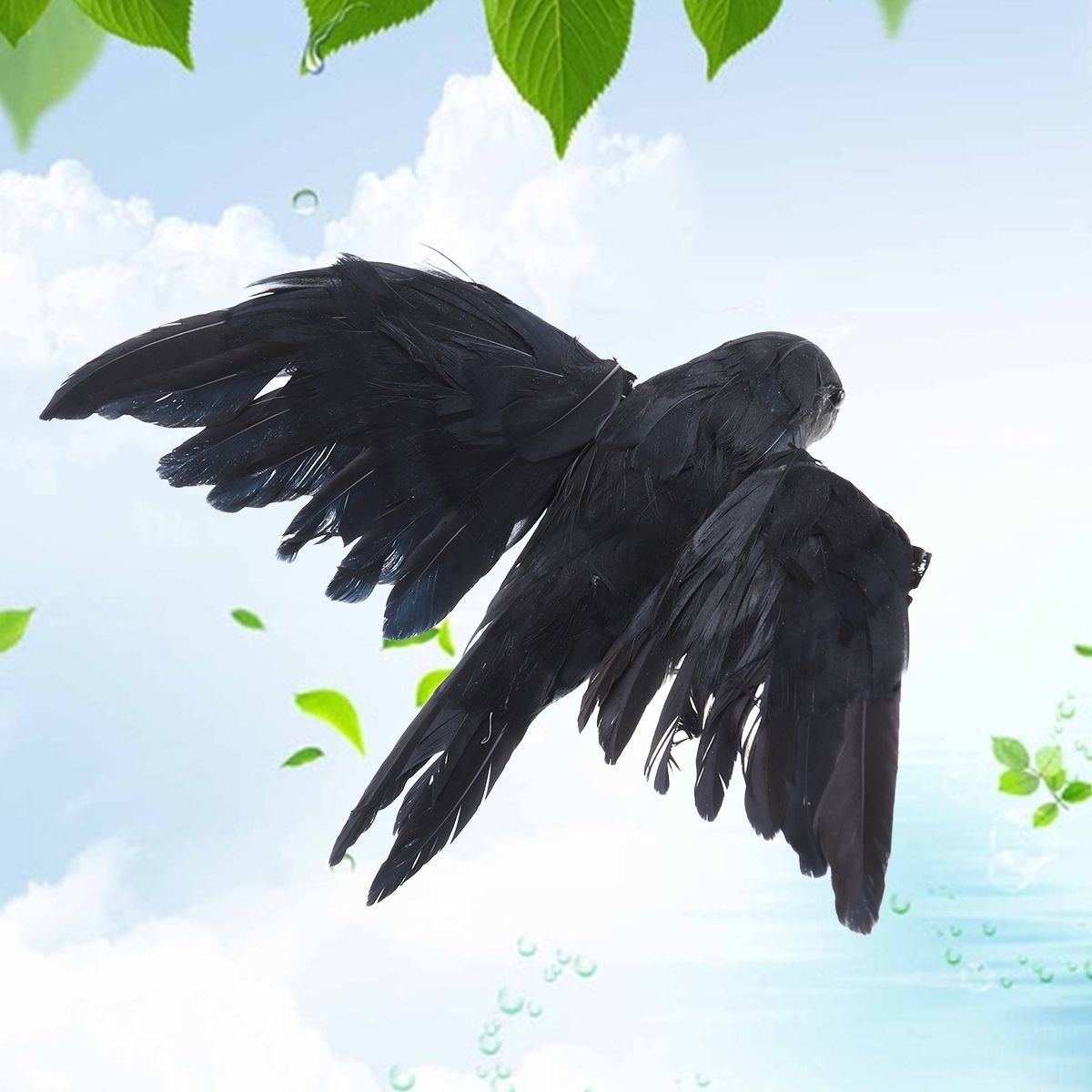 1 pc Artificial Crow Props Bla - Bonsai Garden Indoor avaliação e preço