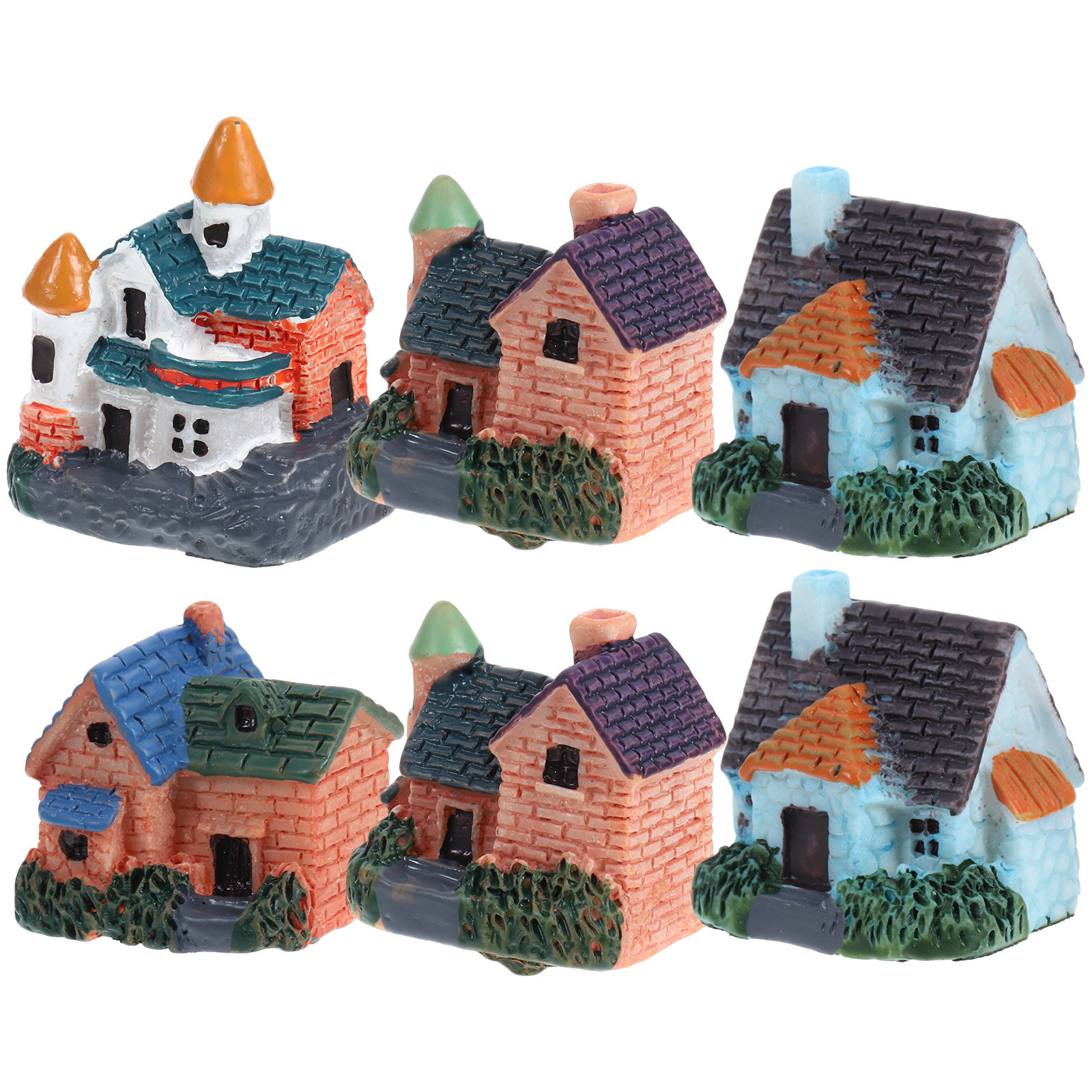 6Pcs Miniature Fairy Garden Re - Bonsai Garden House avaliação e preço