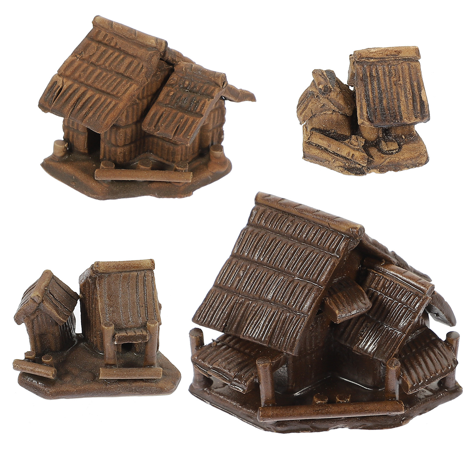 4Pcs Ceramic Tiny House Mini L - Bonsai Garden And Cafe avaliação e preço