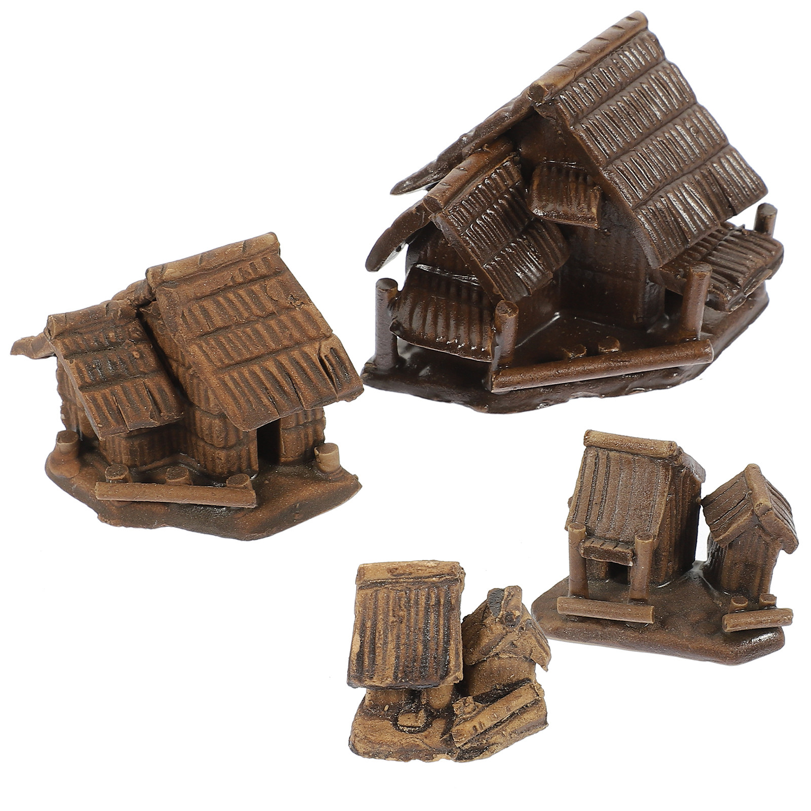 4Pcs Ceramic Tiny House Mini L - Bonsai Garden And Cafe avaliação e preço