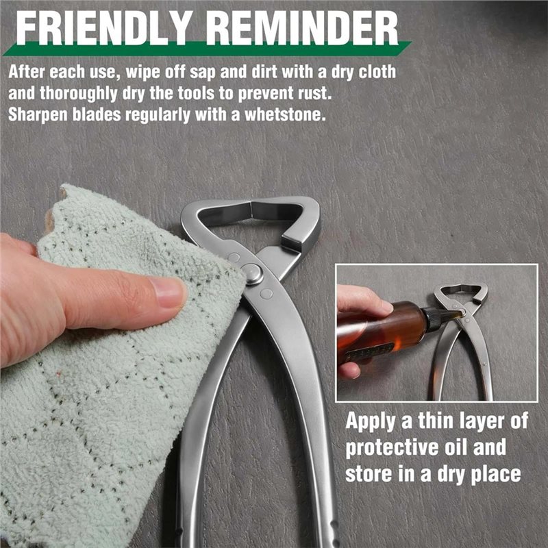 A25F-4 Pcs Heavy Duty Bonsai T - Concave Branch Cutter avaliação e preço