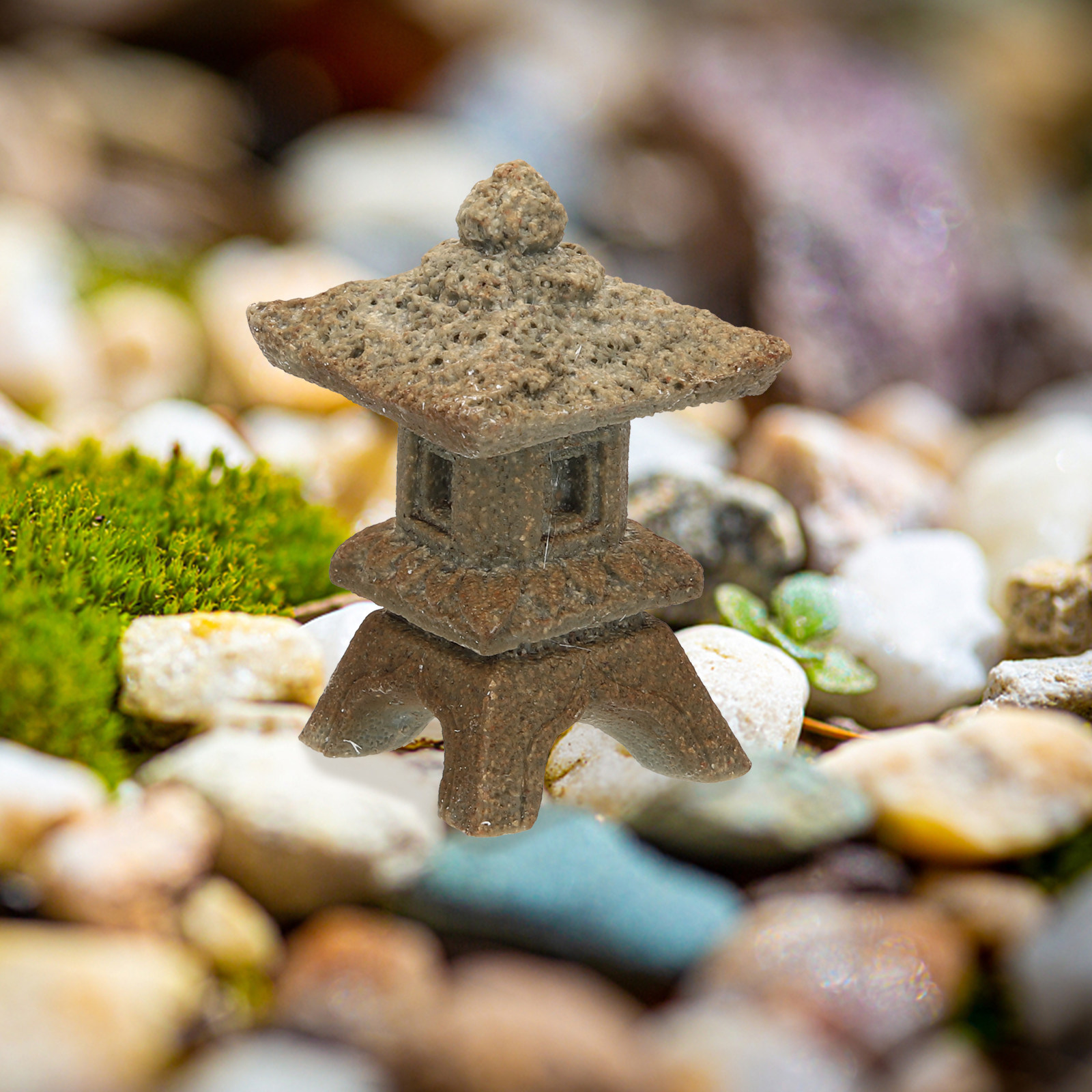 Mini Stone Pagoda Statue Decor - Bonsai Garden Landscape Design avaliação e preço