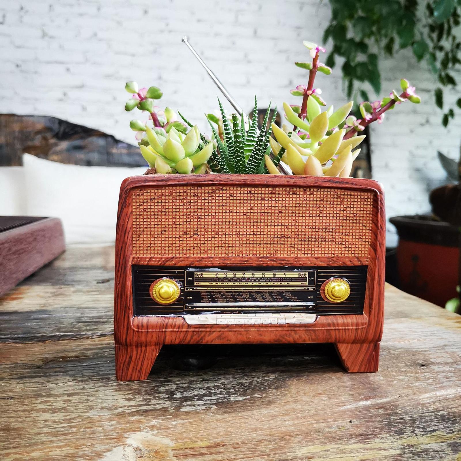 Resin Pot Radio Shape Supplies - Bonsai Garden And Cafe avaliação e preço