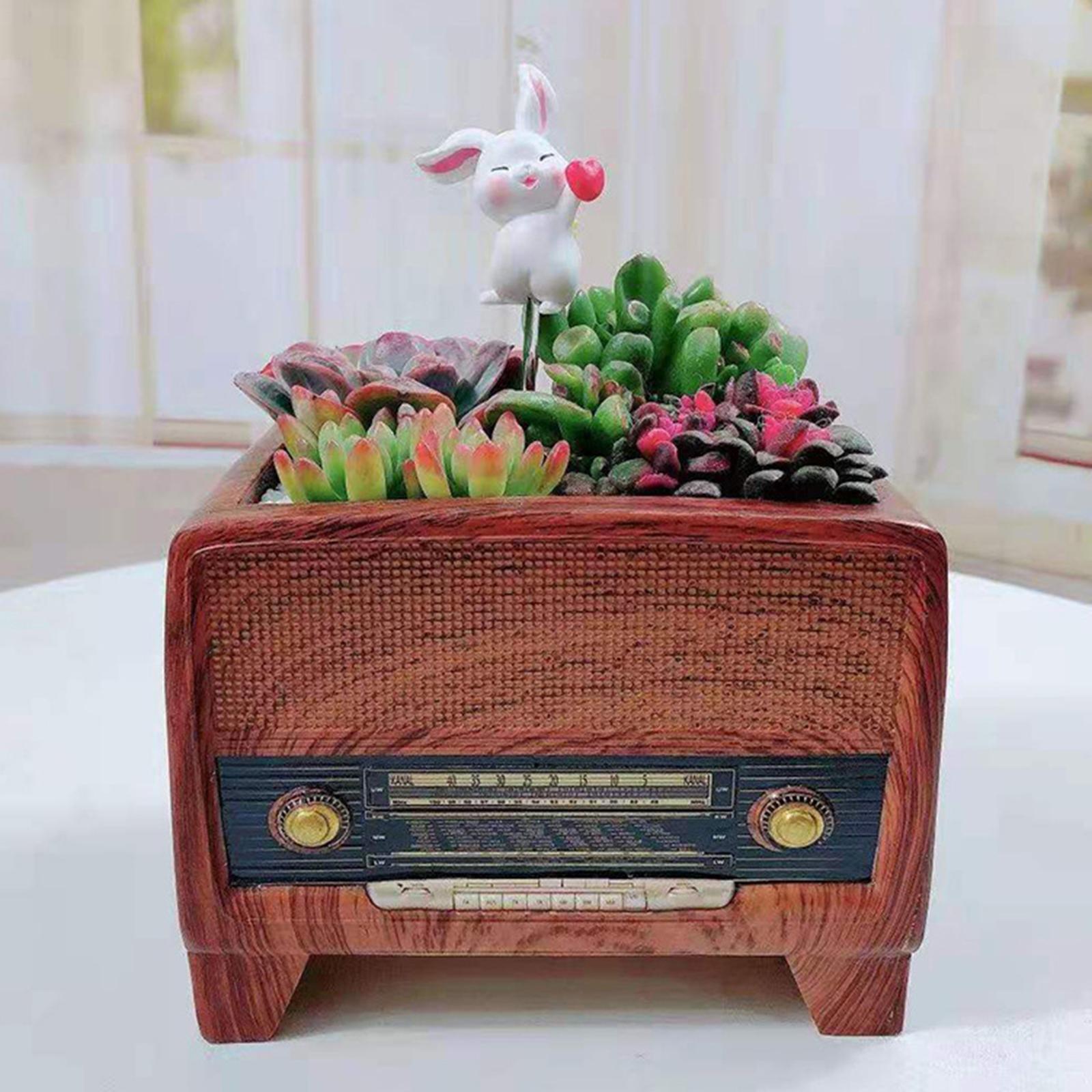 Resin Pot Radio Shape Supplies - Bonsai Garden And Cafe avaliação e preço