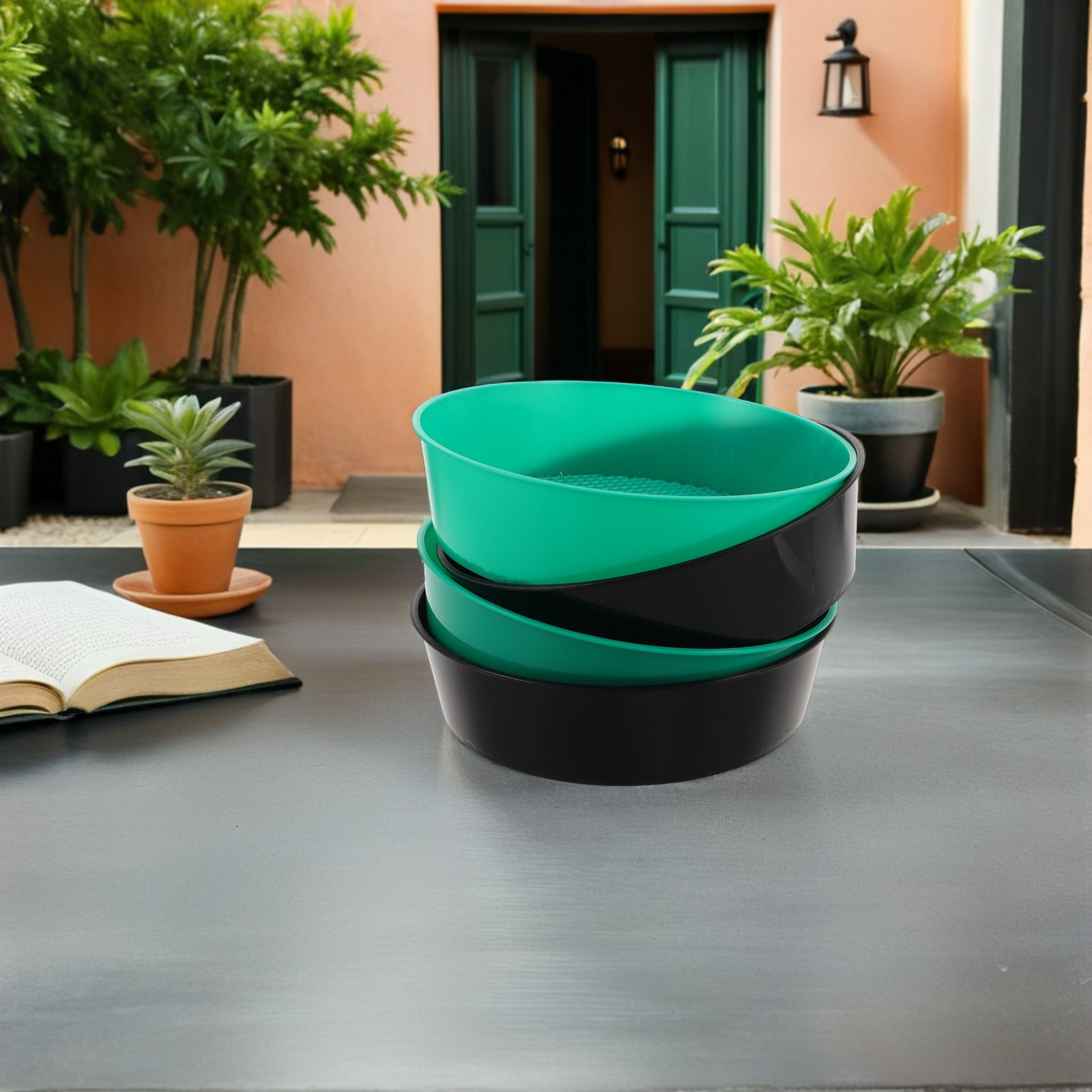 4Pcs Plastic Garden Sieve Roun - Bonsai Garden With Sand avaliação e preço