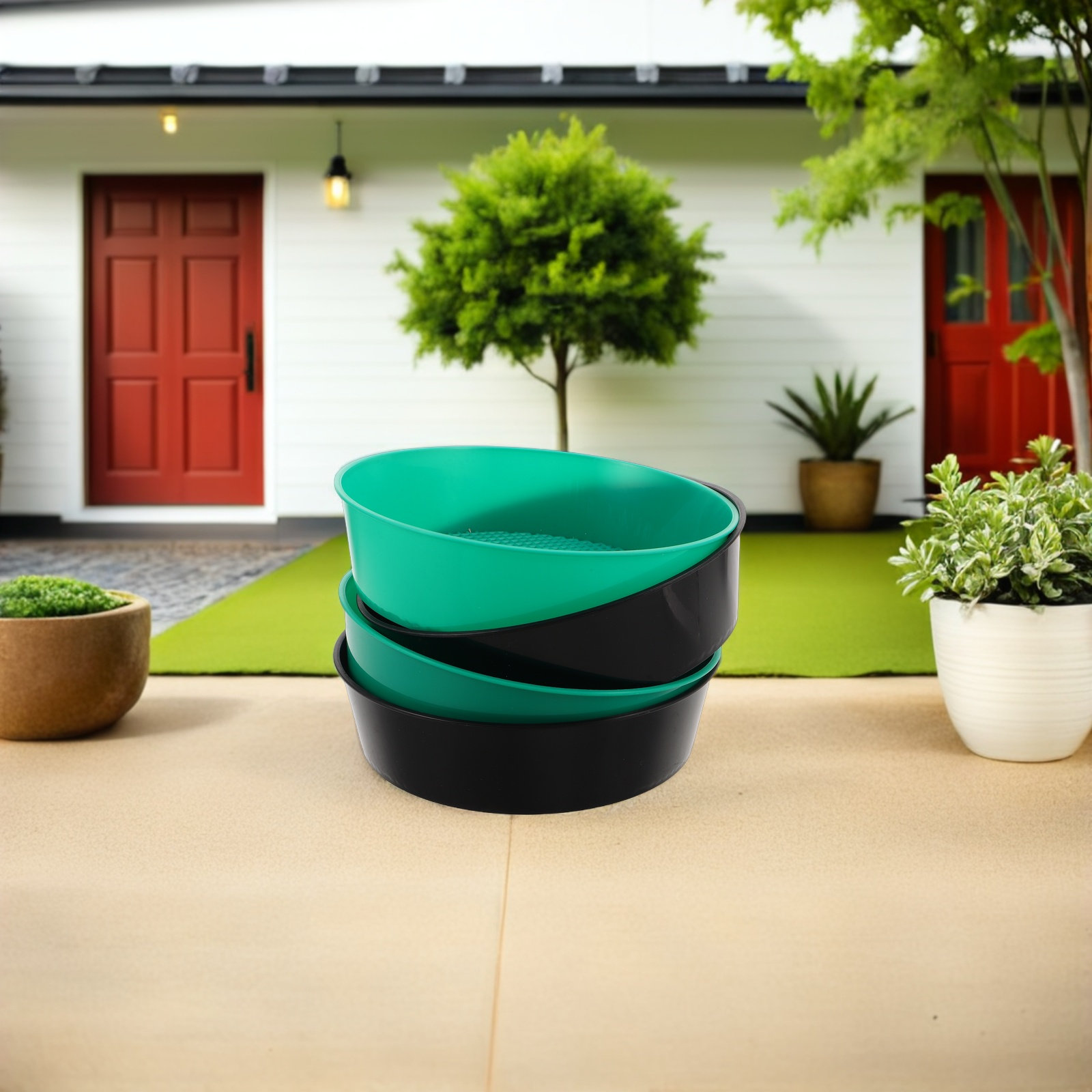 4Pcs Plastic Garden Sieve Roun - Bonsai Garden With Sand avaliação e preço