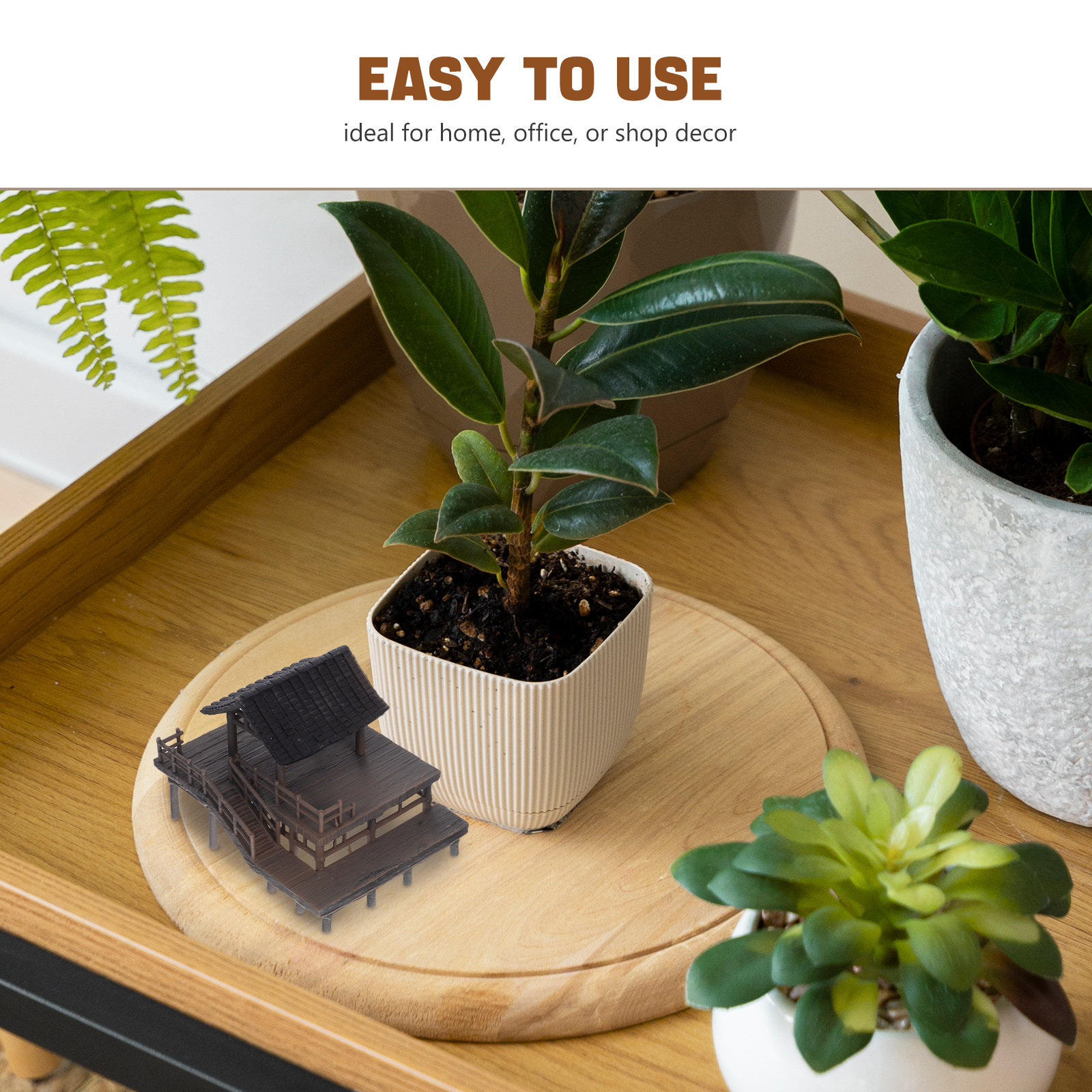 Elegant Miniature Pavilion Sta - Bonsai Garden Landscape Design avaliação e preço