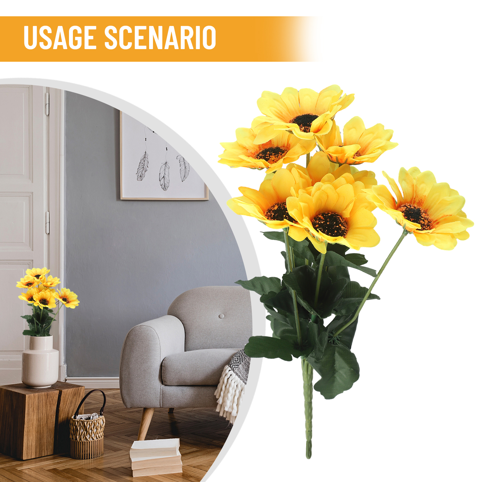 Sunflower Bouquet Made of Rayo - Bonsai Garden And Cafe avaliação e preço