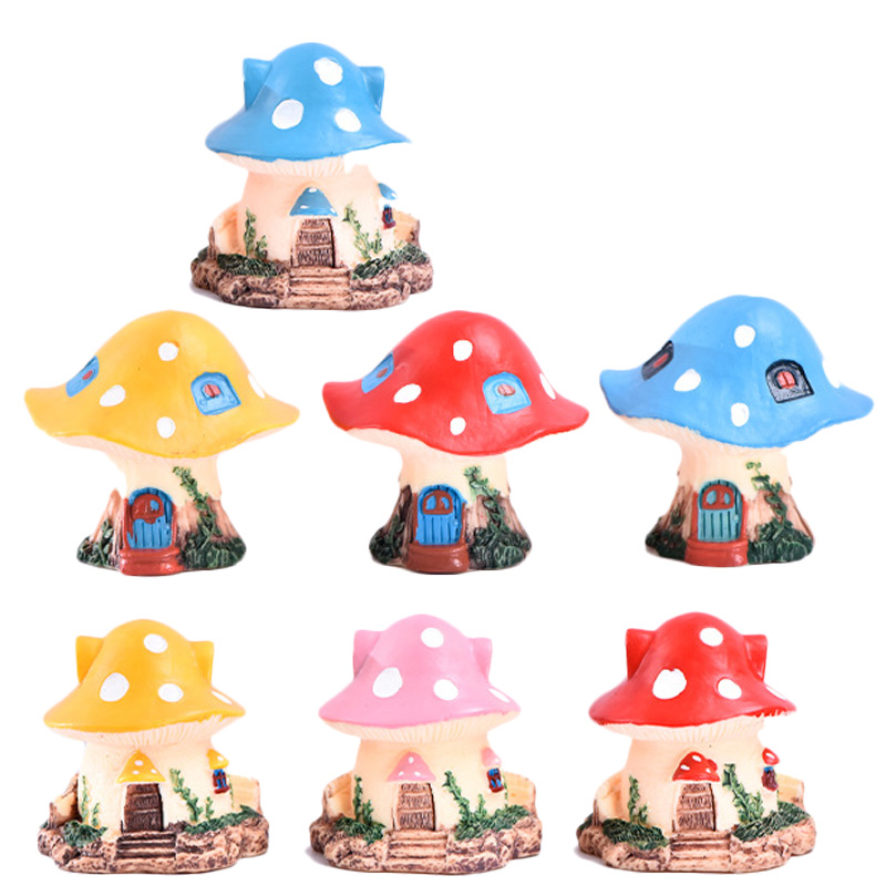 1PC Kawaii Garden Mini Mushroo - Bonsai Garden House avaliação e preço
