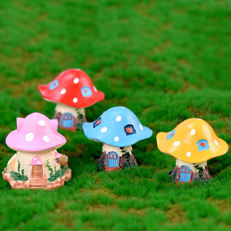 1PC Kawaii Garden Mini Mushroo - Bonsai Garden House avaliação e preço