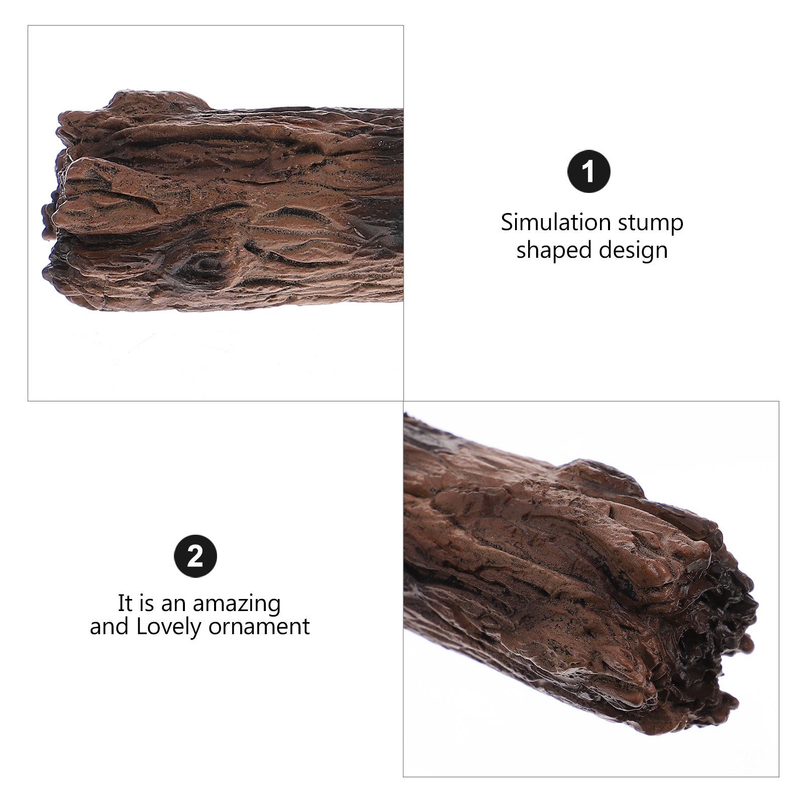 3Pcs Micro Landscape Stumps Si - Bonsai Garden With Sand avaliação e preço