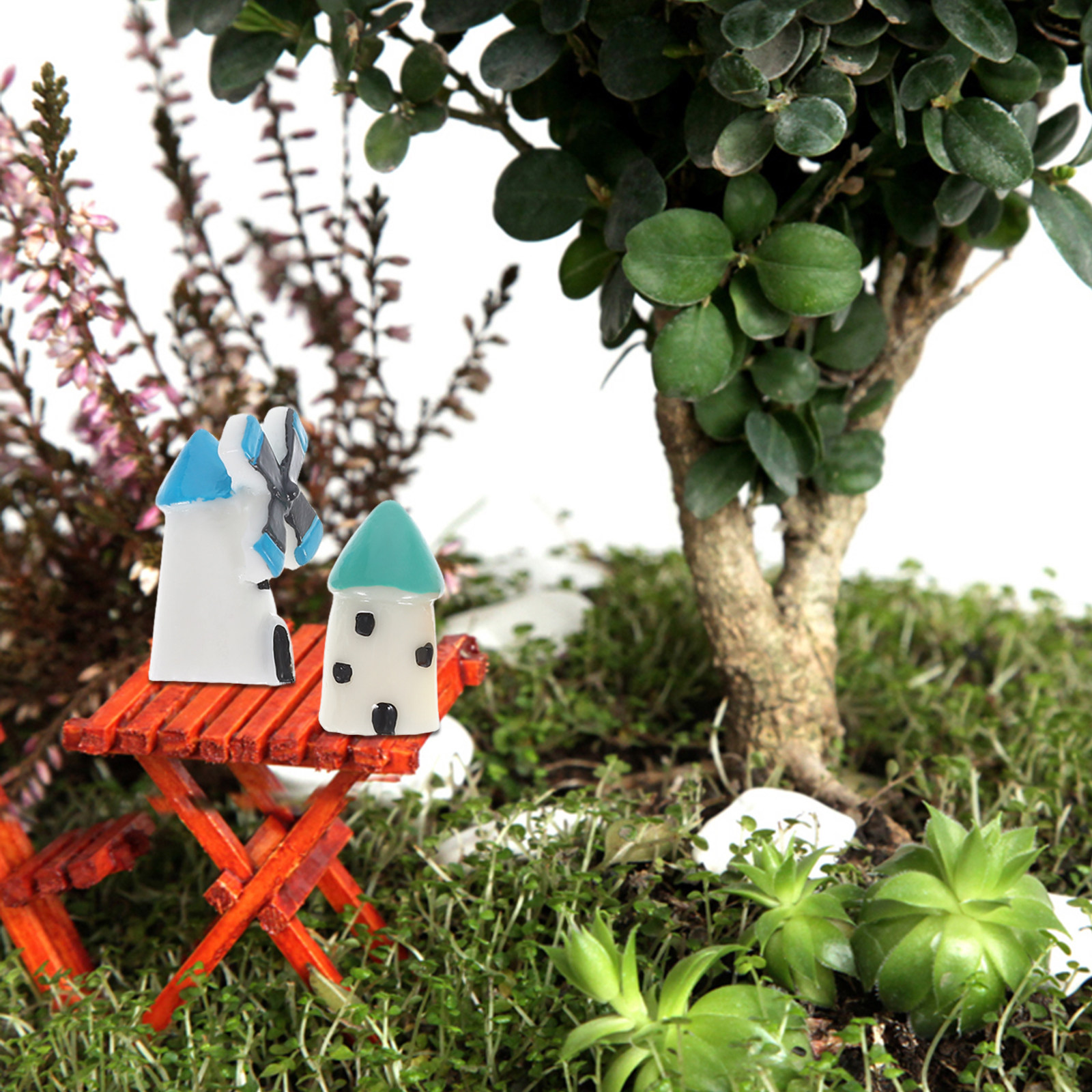 4Pcs Micro Landscape House Min - Bonsai Garden House avaliação e preço