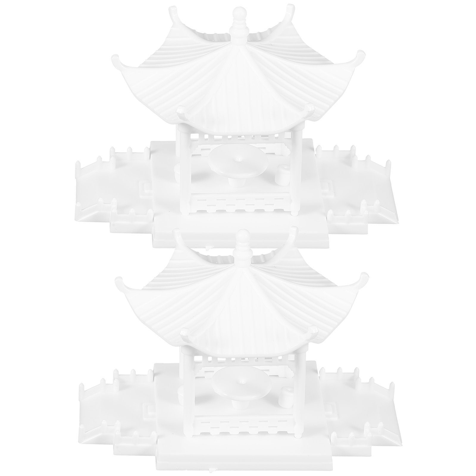 2Pcs ABS Pagoda Shape Miniatur - Bonsai Garden With Sand avaliação e preço