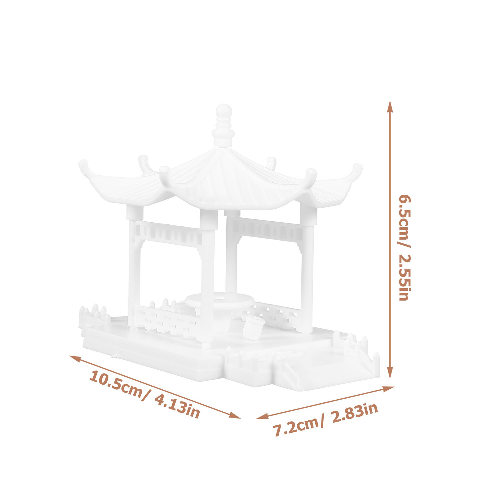 2Pcs ABS Pagoda Shape Miniatur - Bonsai Garden With Sand avaliação e preço