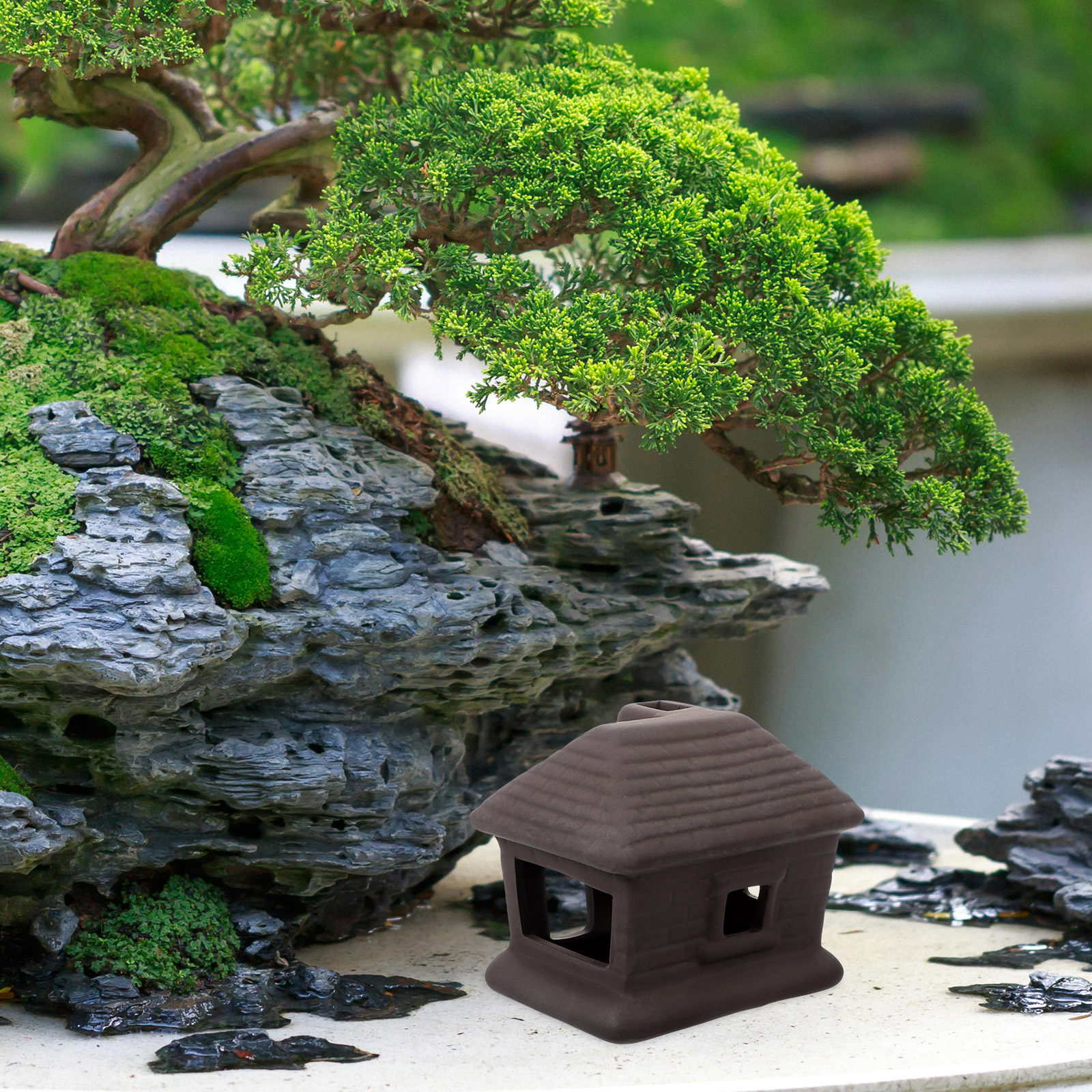 Miniature Ceramic House Decor  - Bonsai Garden House avaliação e preço