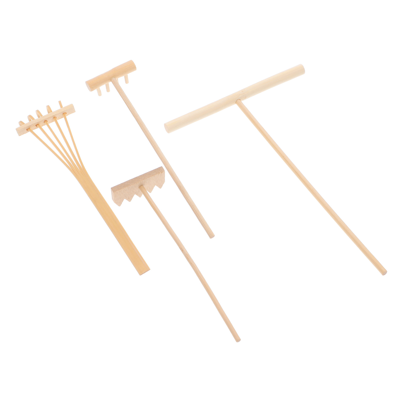 4Pcs Bamboo Rake Mini Size Gar - Bonsai Garden With Sand avaliação e preço