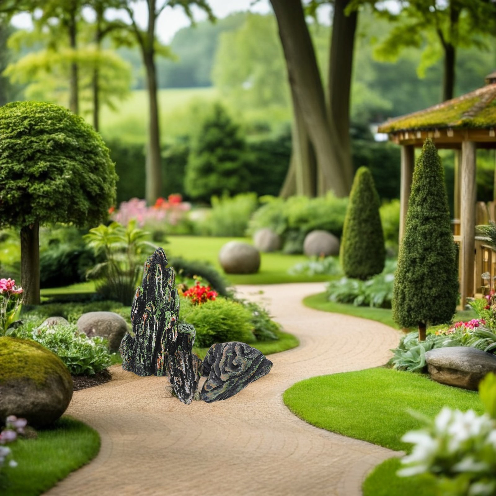 3pcs Mini Rockery Artificial R - Bonsai Garden With Sand avaliação e preço
