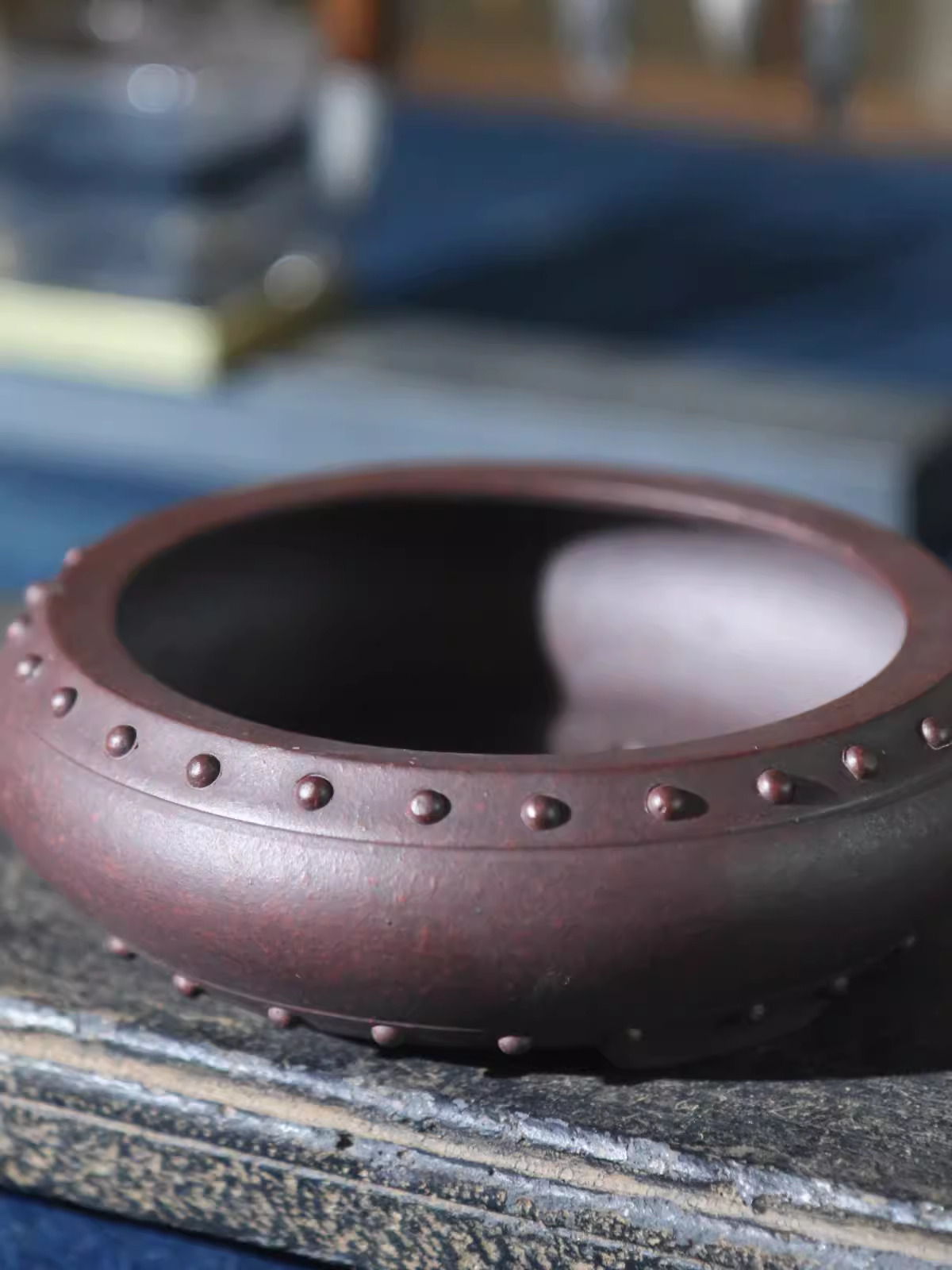 Ceramic Circle Bonsai Pot, Mad - Bonsai Garden With Sand avaliação e preço