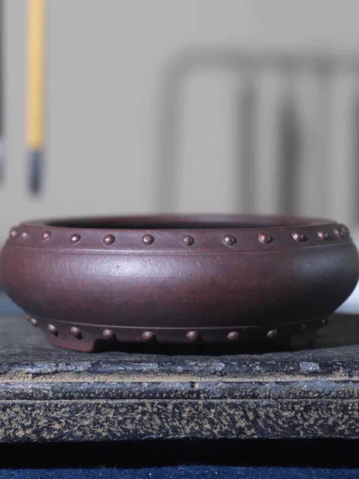 Ceramic Circle Bonsai Pot, Mad - Bonsai Garden With Sand avaliação e preço