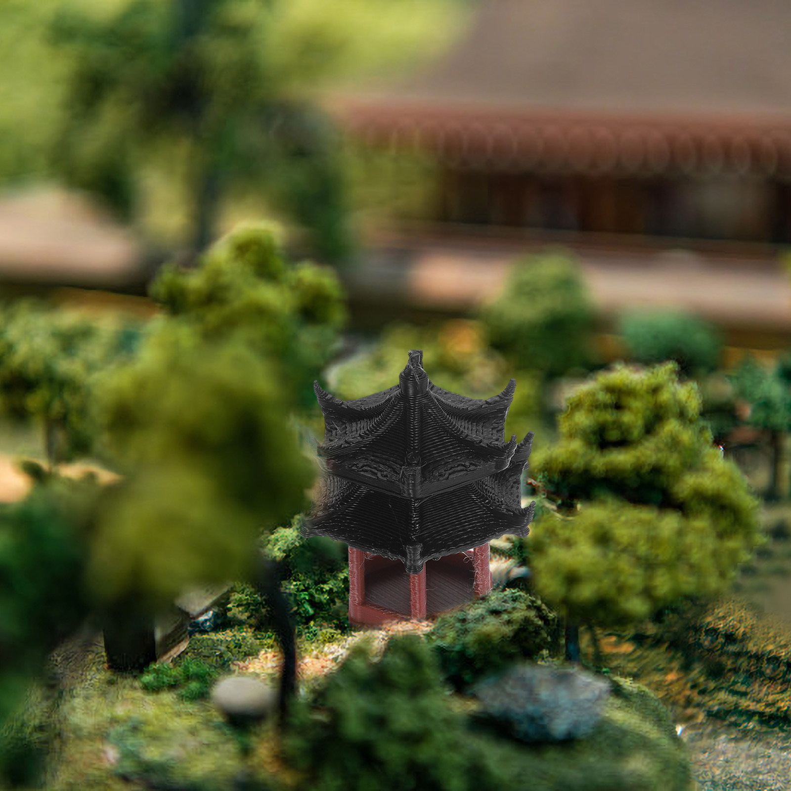 Chinese Style Mini Pavilion Or - Bonsai Garden Landscape Design avaliação e preço