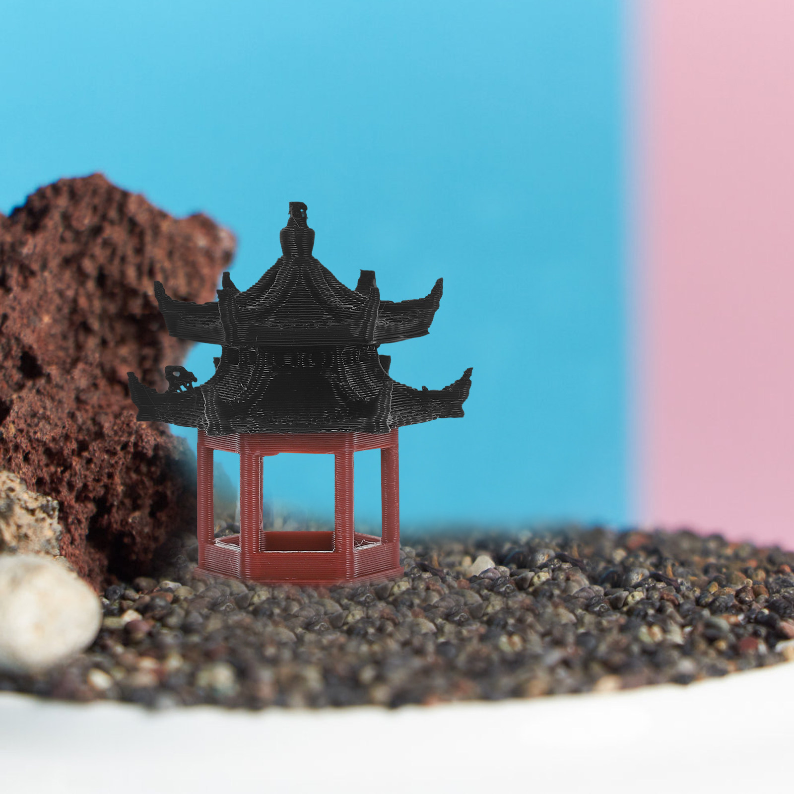 Chinese Style Mini Pavilion Or - Bonsai Garden Landscape Design avaliação e preço