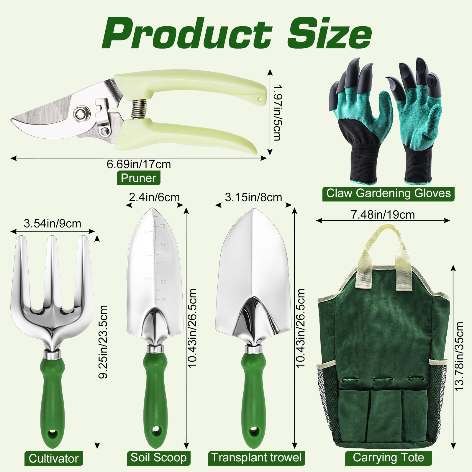 Goture Gardening Tools Set Inc - Soil Scoop Tool avaliação e preço