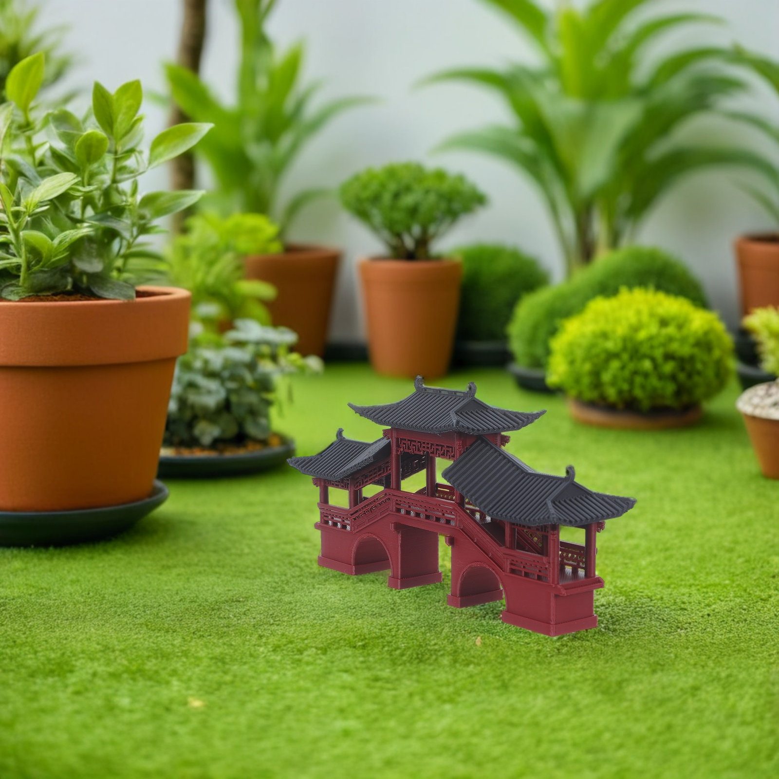 Mini Chinese Bridge Micro Land - Bonsai Garden Landscape Design avaliação e preço