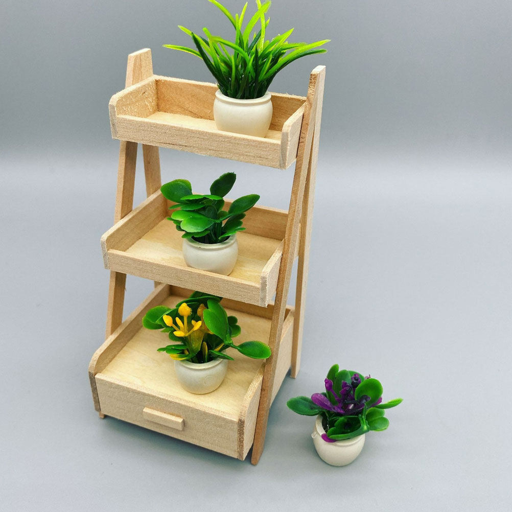 4Pcs Miniature Potted Plant Si - Bonsai Garden House avaliação e preço