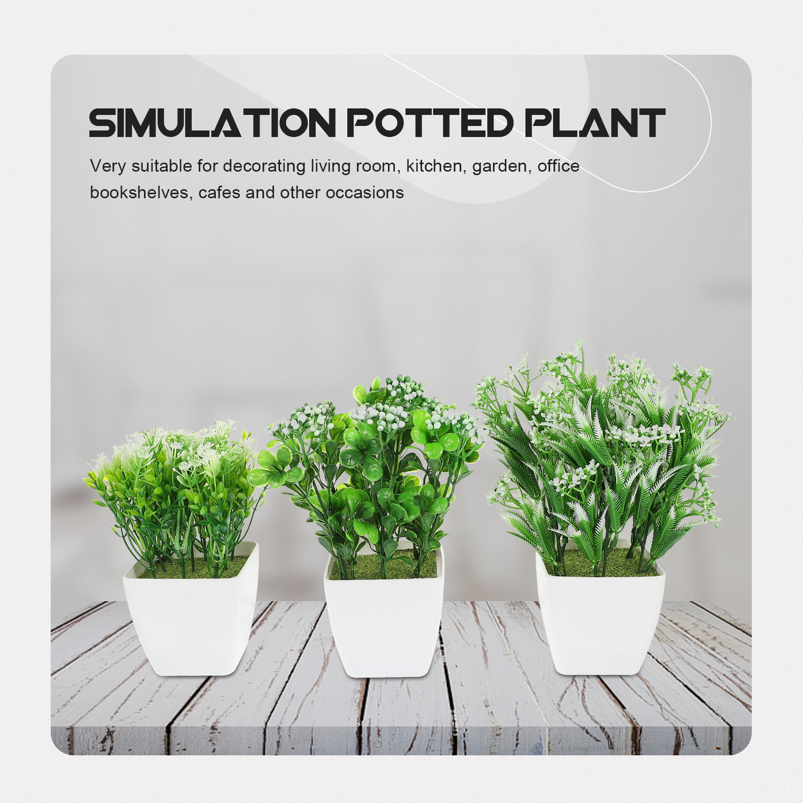 3Pcs Realistic Artificial Bons - Bonsai Garden And Cafe avaliação e preço