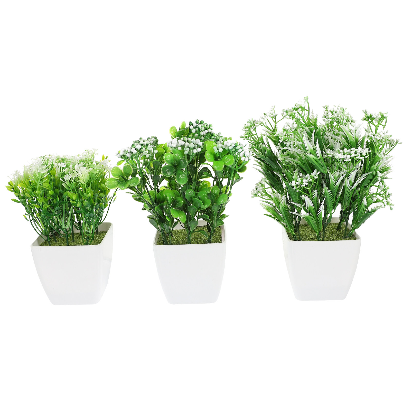 3Pcs Realistic Artificial Bons - Bonsai Garden And Cafe avaliação e preço