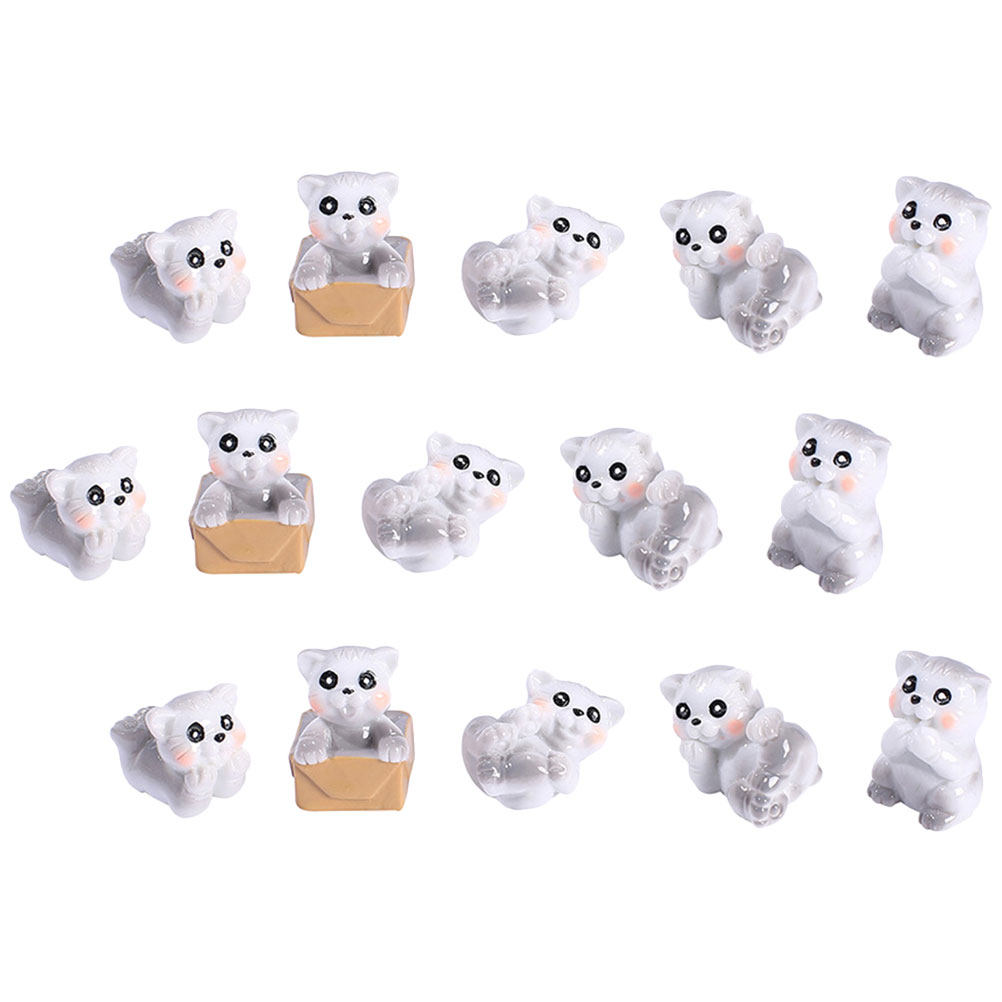 15Pcs Premium Resin Mini Cat S - Bonsai Garden Landscape Design avaliação e preço