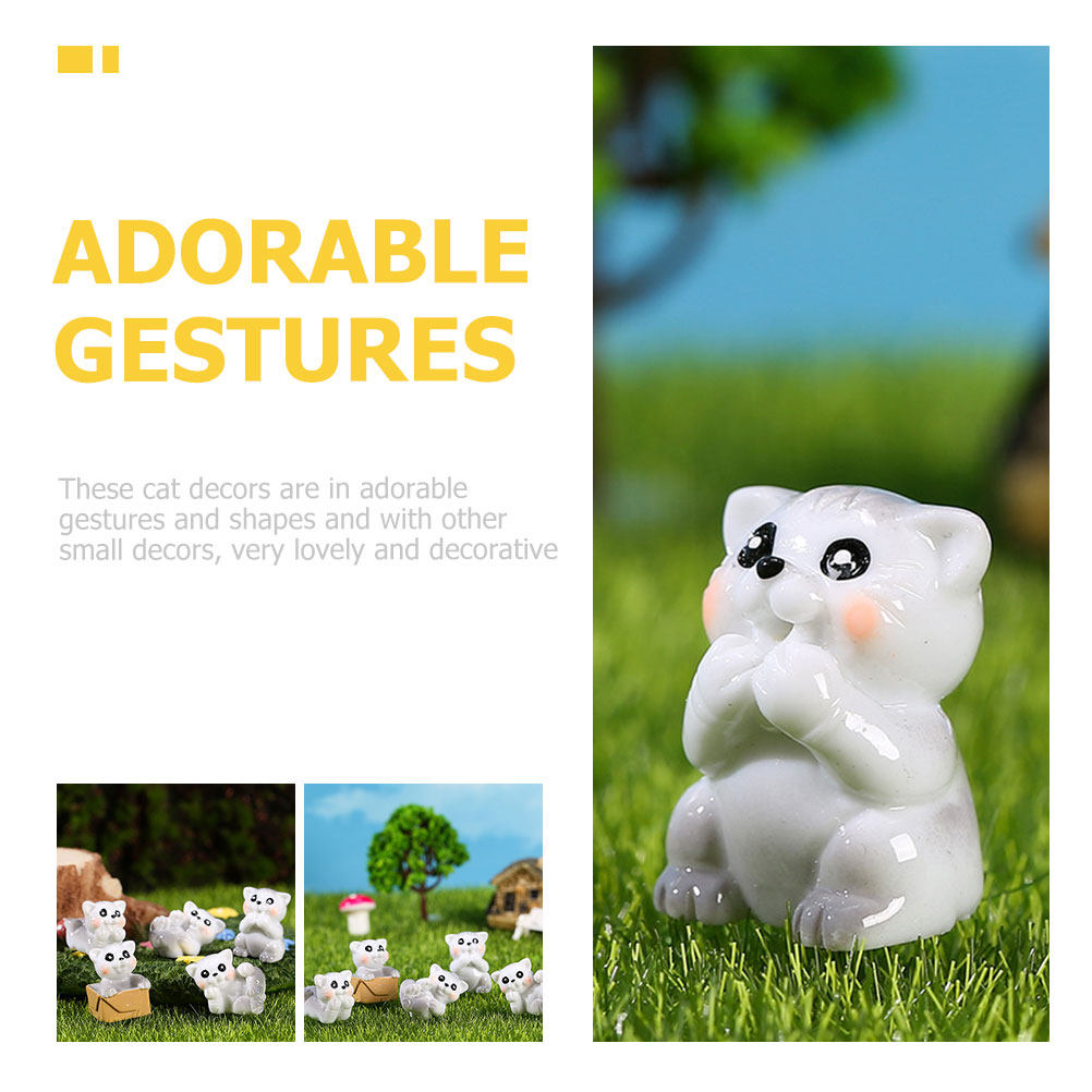 15Pcs Premium Resin Mini Cat S - Bonsai Garden Landscape Design avaliação e preço