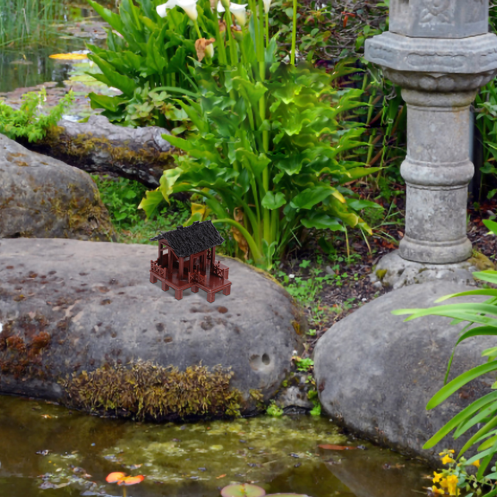 Tiny Pavilion Micro Landscape  - Bonsai Garden Landscape Design avaliação e preço