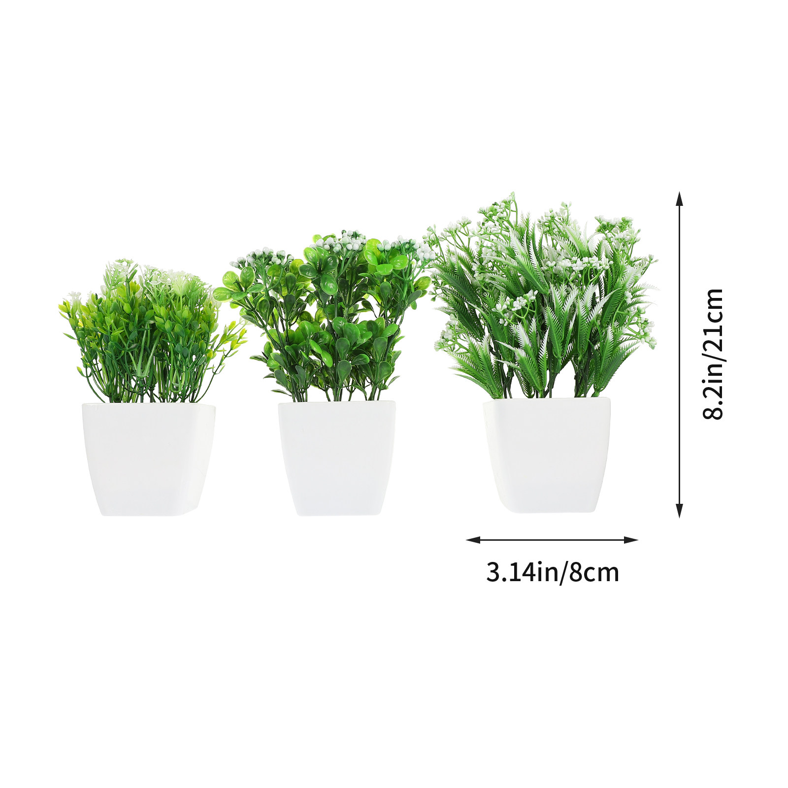 3Pcs Lifelike Fake Potted Bons - Bonsai Garden And Cafe avaliação e preço
