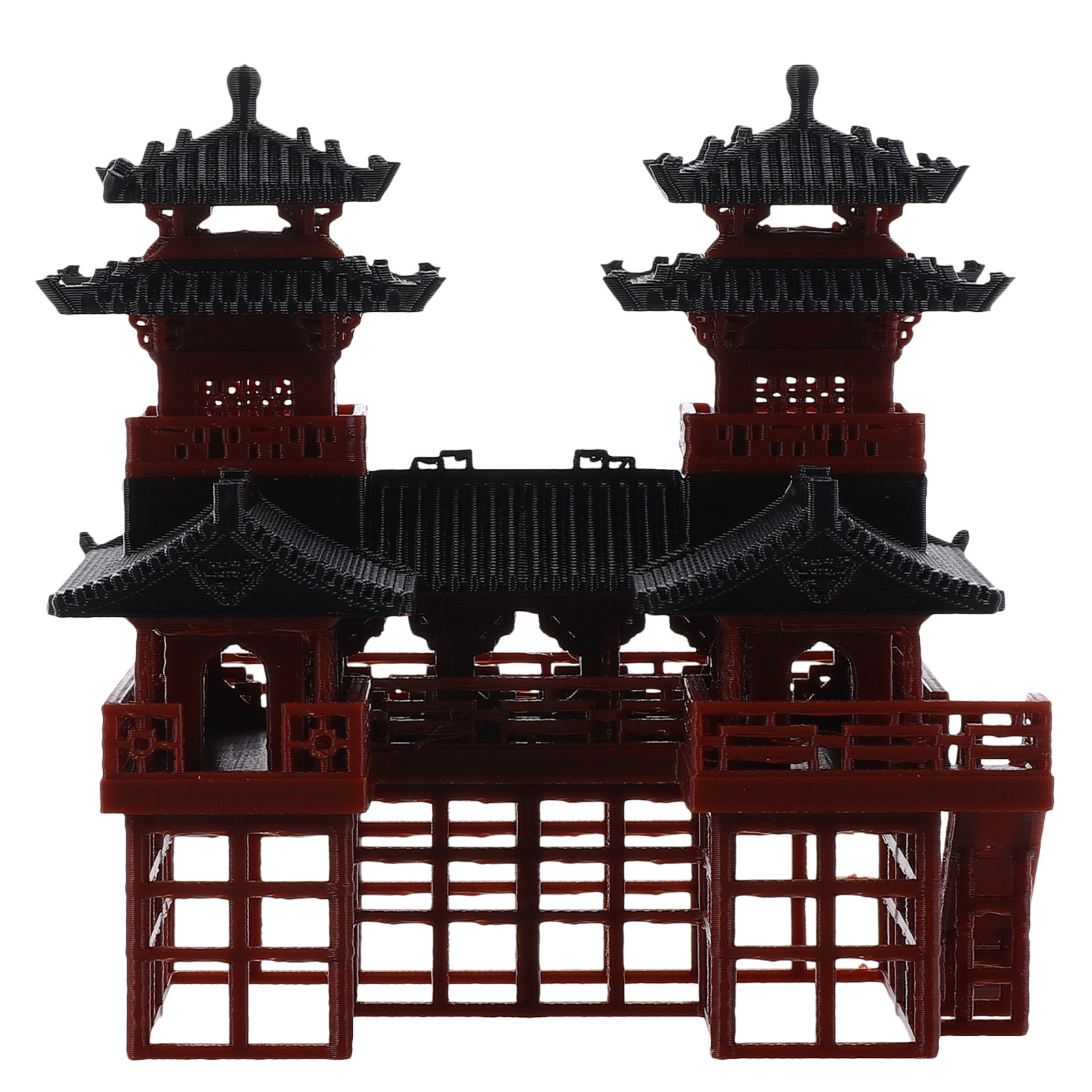 Twin Pagoda Ornament Miniature - Bonsai Garden Landscape Design avaliação e preço