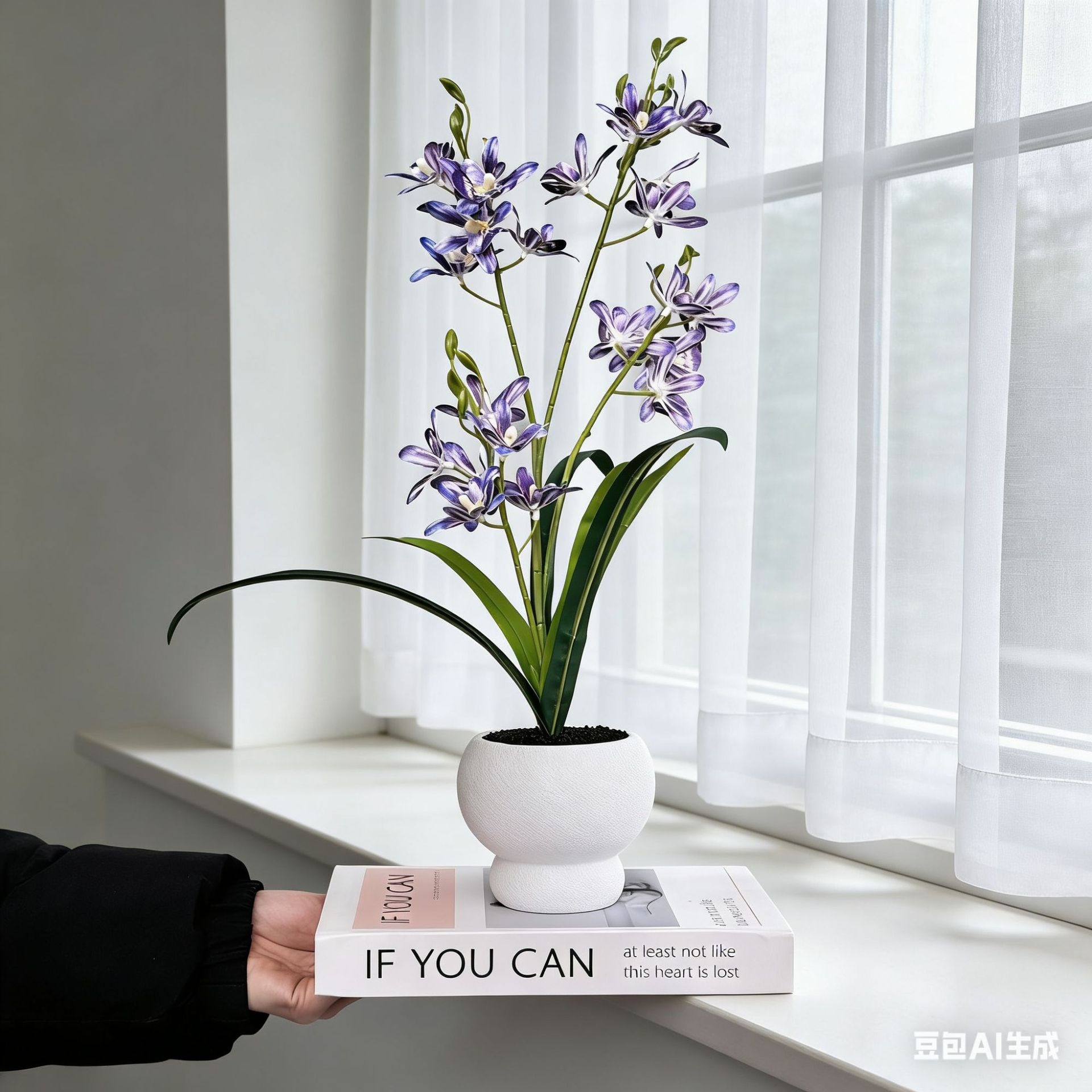 New Jumping Orchid Black Sand  - Bonsai Garden With Sand avaliação e preço