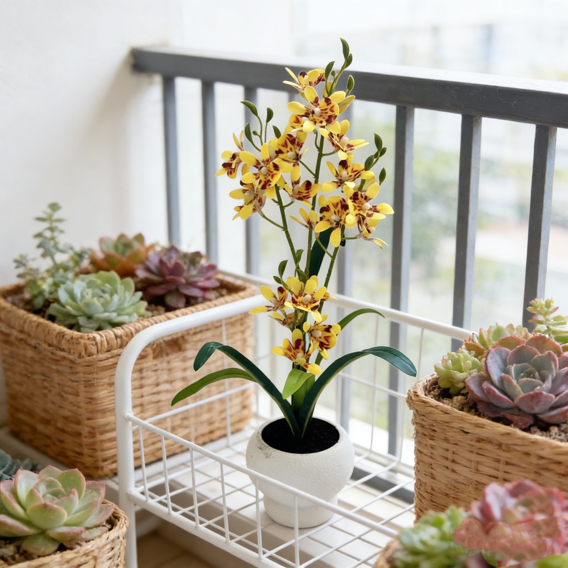 New Jumping Orchid Black Sand  - Bonsai Garden With Sand avaliação e preço