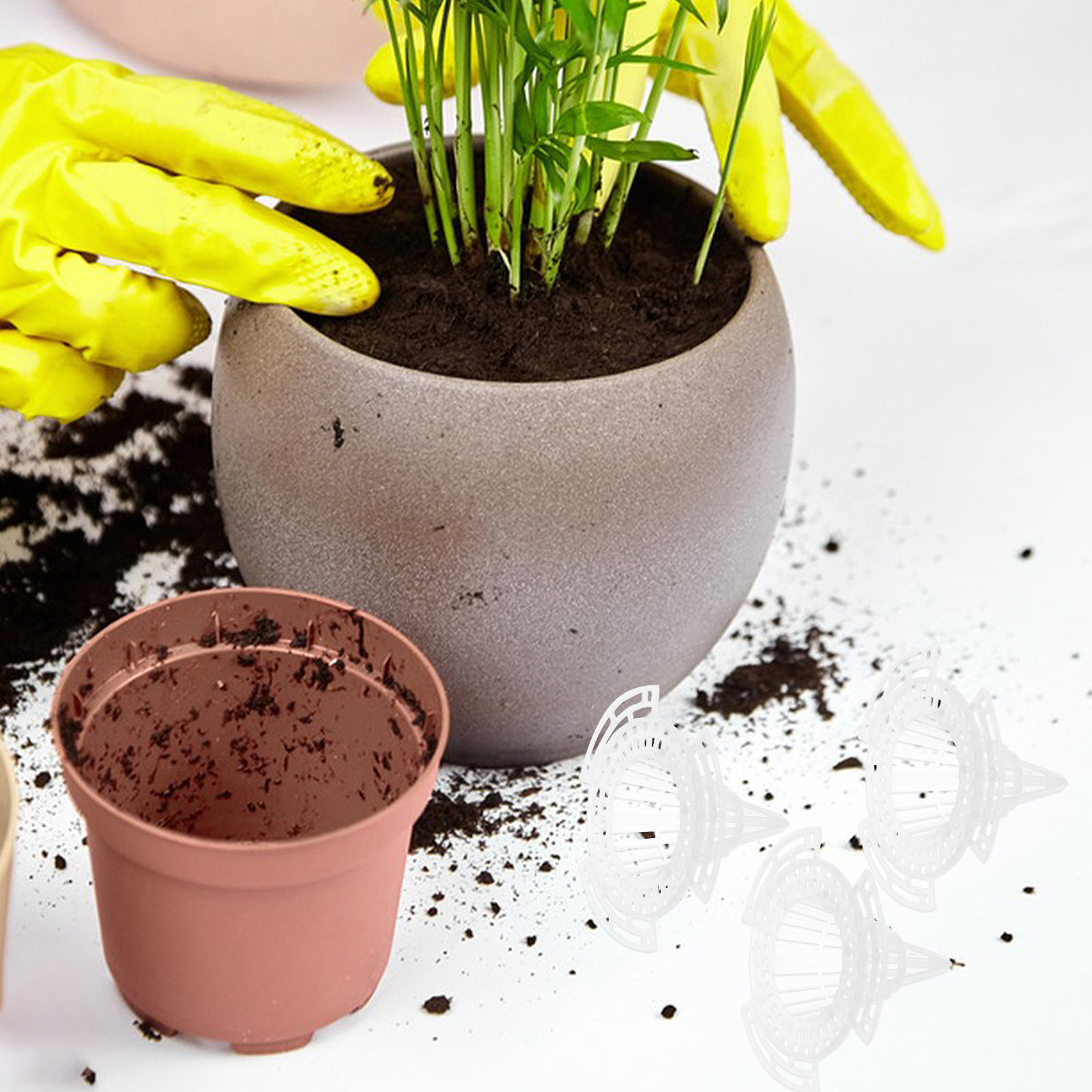 20Pcs Cone Flower Pot Hole Mes - Bonsai Garden And Cafe avaliação e preço
