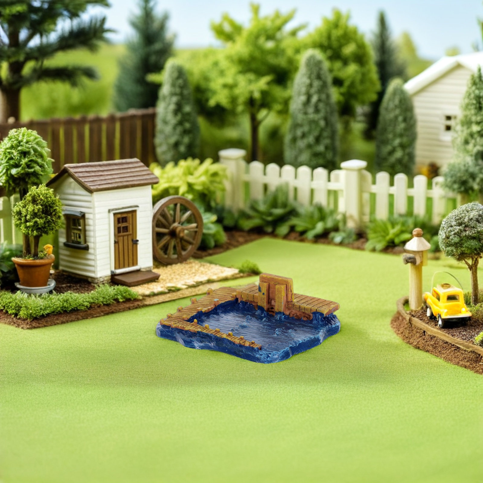 Miniature Pier Resin Dock Sand - Bonsai Garden With Sand avaliação e preço