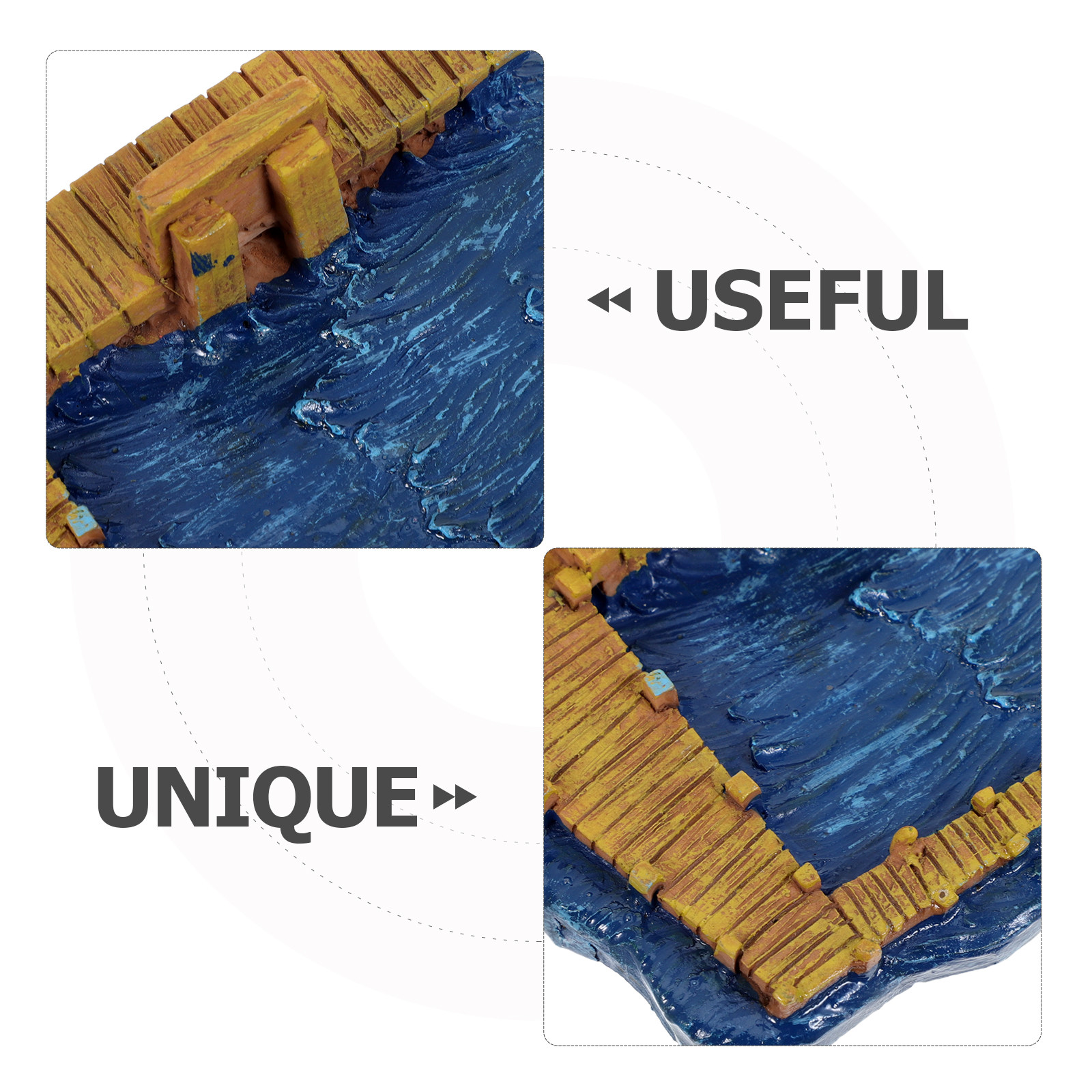 Miniature Pier Resin Dock Sand - Bonsai Garden With Sand avaliação e preço