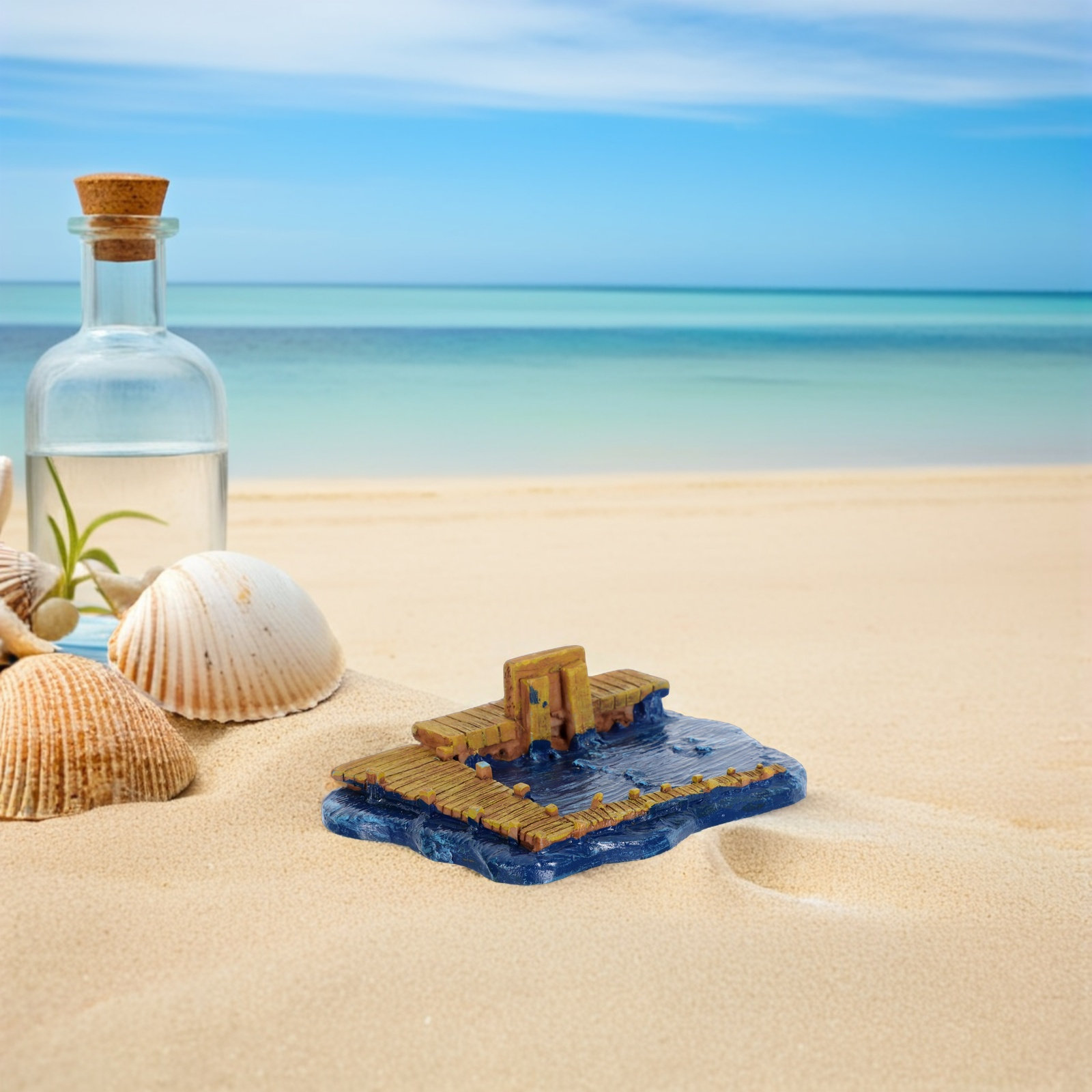 Miniature Pier Resin Dock Sand - Bonsai Garden With Sand avaliação e preço