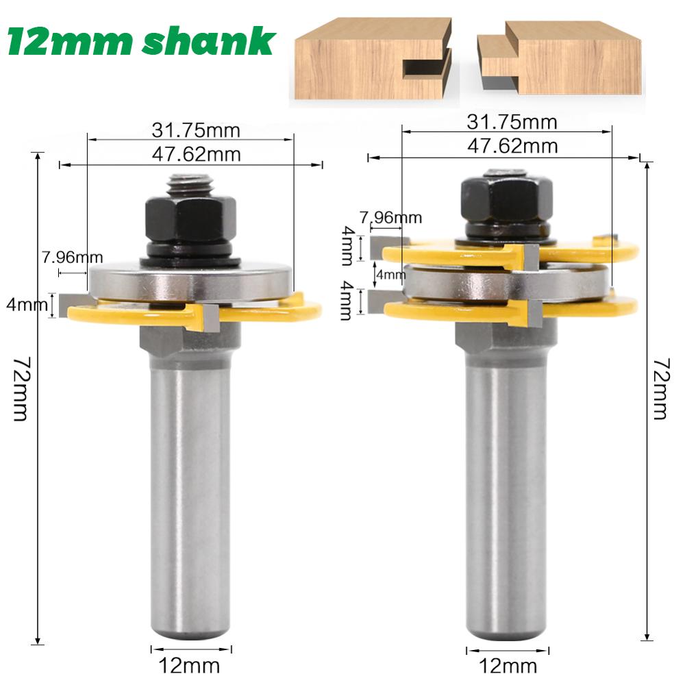 2pcs 12mm Shank 1/2 shank Join - Concave Branch Cutter avaliação e preço