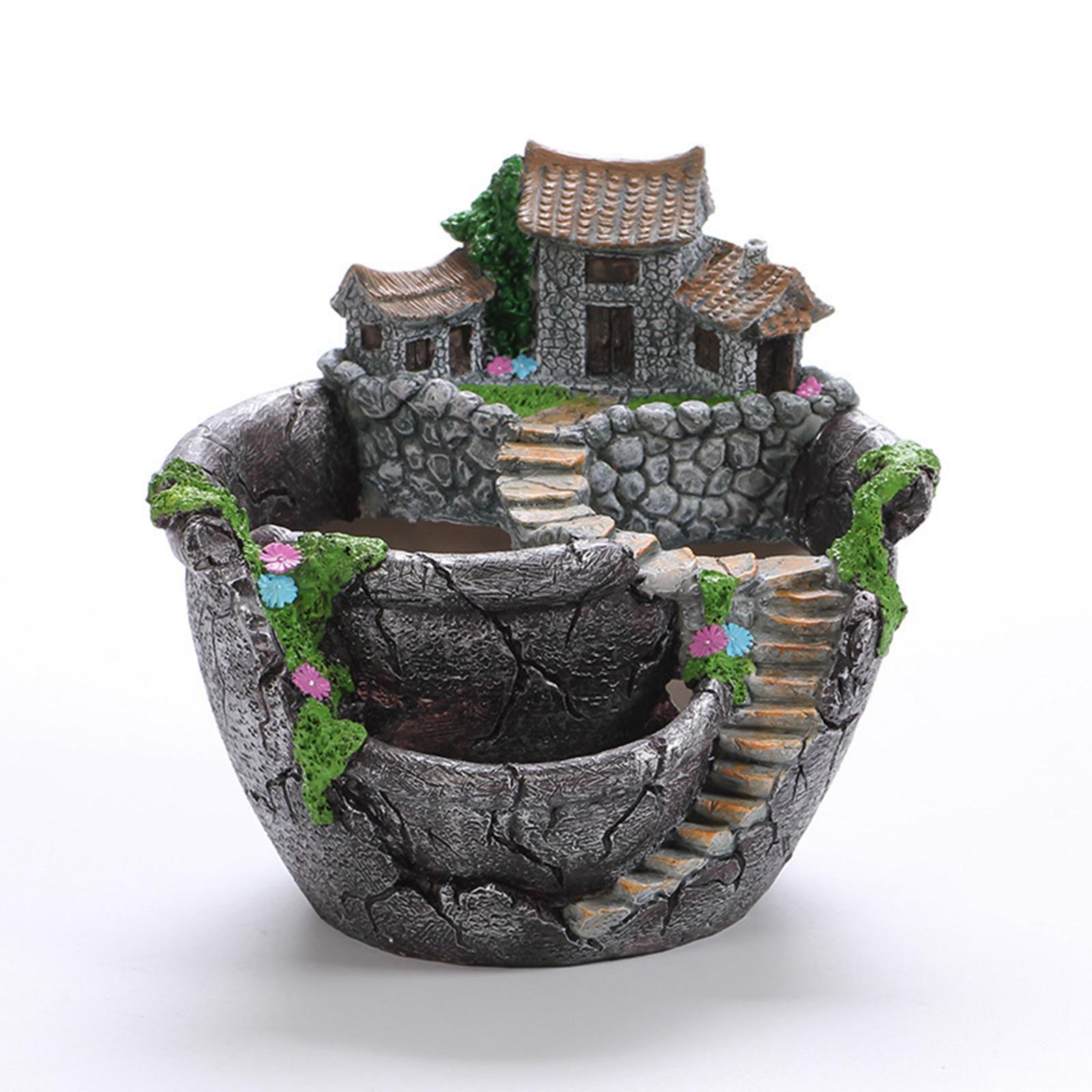 s er, Flower Pot Fairy Garden  - Bonsai Garden Landscape Design avaliação e preço