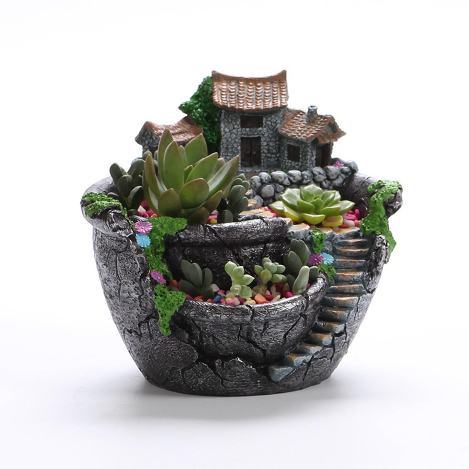 s er, Flower Pot Fairy Garden  - Bonsai Garden Landscape Design avaliação e preço