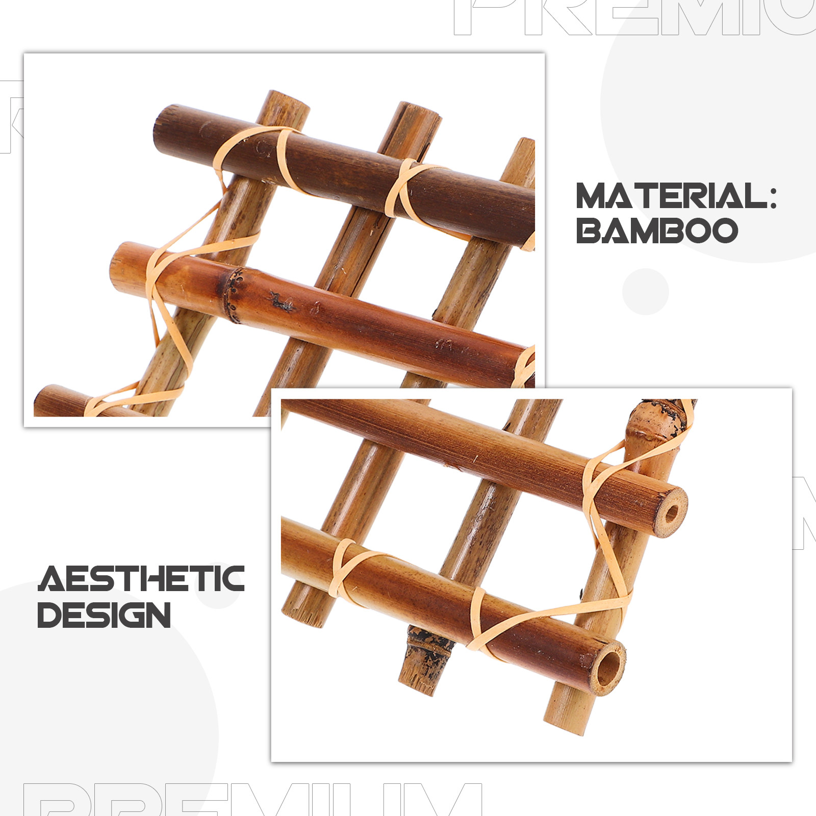 2Pcs Bamboo Fence Mini Garden  - Bonsai Garden Landscape Design avaliação e preço