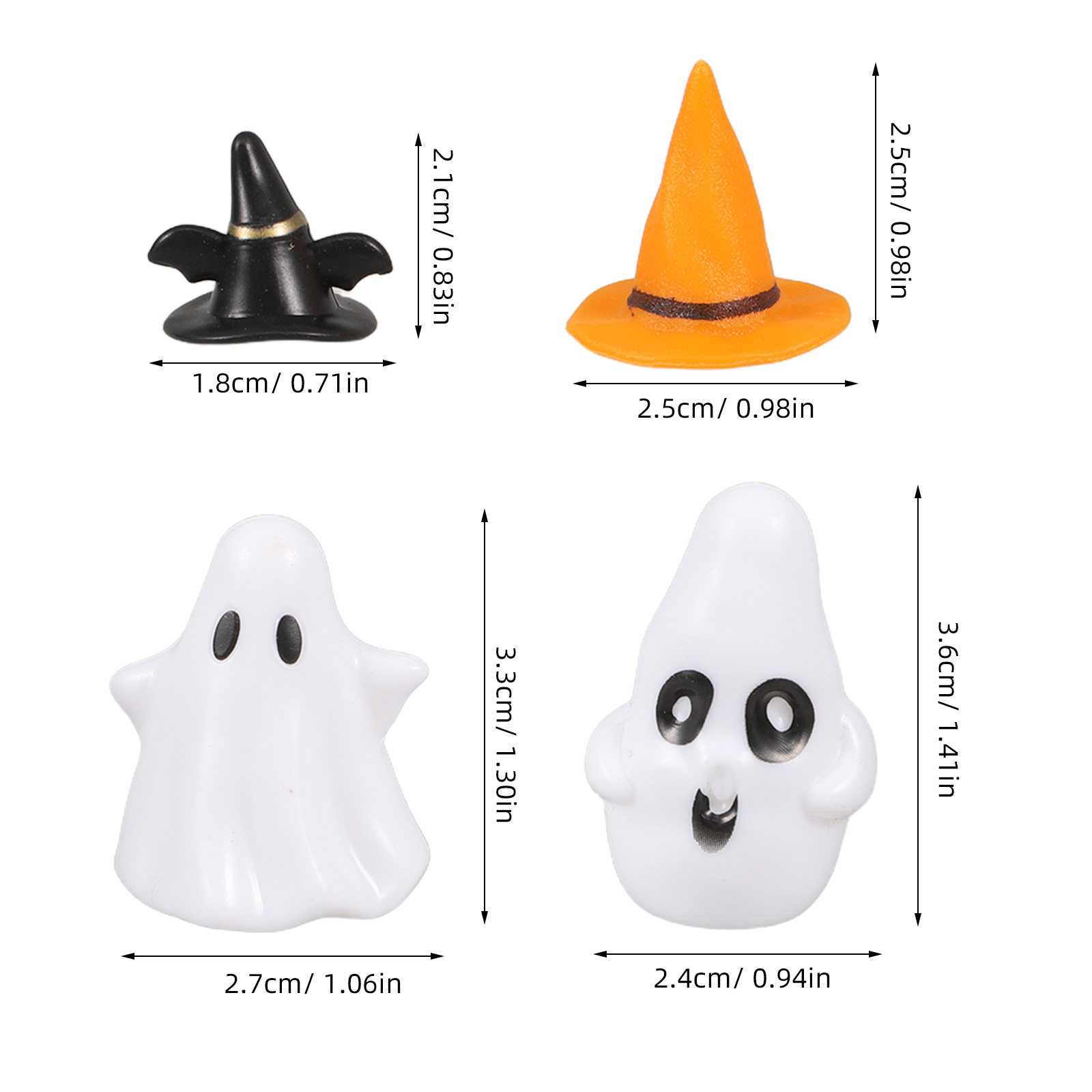 12Sets Mini Ghost Witch Hat Ha - Bonsai Garden House avaliação e preço